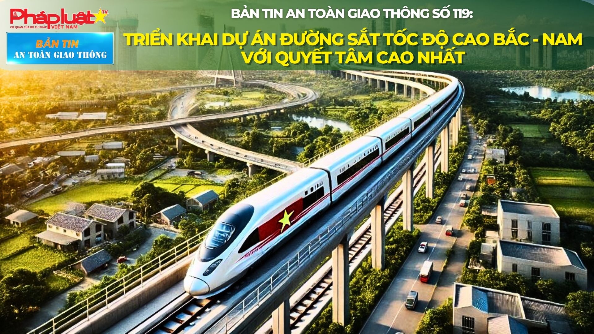 Bản tin An toàn Giao thông số 119:  Triển khai dự án đường sắt tốc độ cao Bắc - Nam với quyết tâm cao nhất