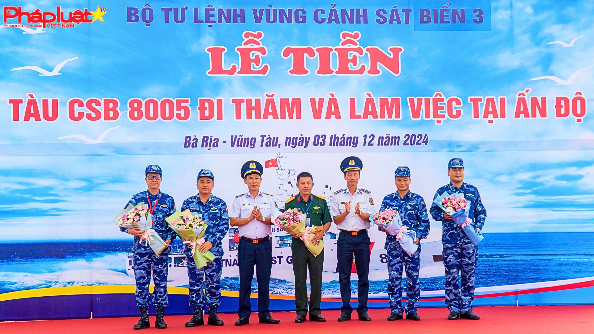 Tàu Cảnh sát biển Việt Nam lên đường thăm và làm việc tại Ấn Độ