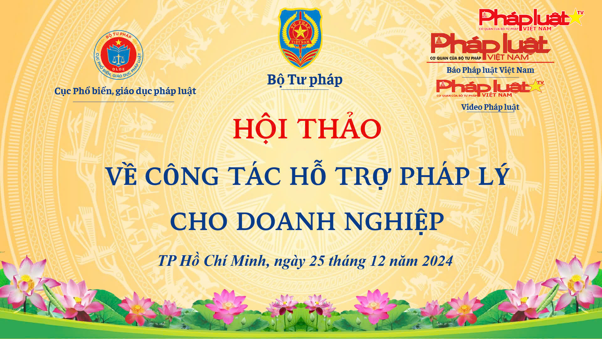 Hội thảo về công tác hỗ trợ pháp lý cho doanh nghiệp tại TP.HCM: Nghị định số 147/2024/NĐ-CP chính thức có hiệu lực từ ngày 25/12/2024
