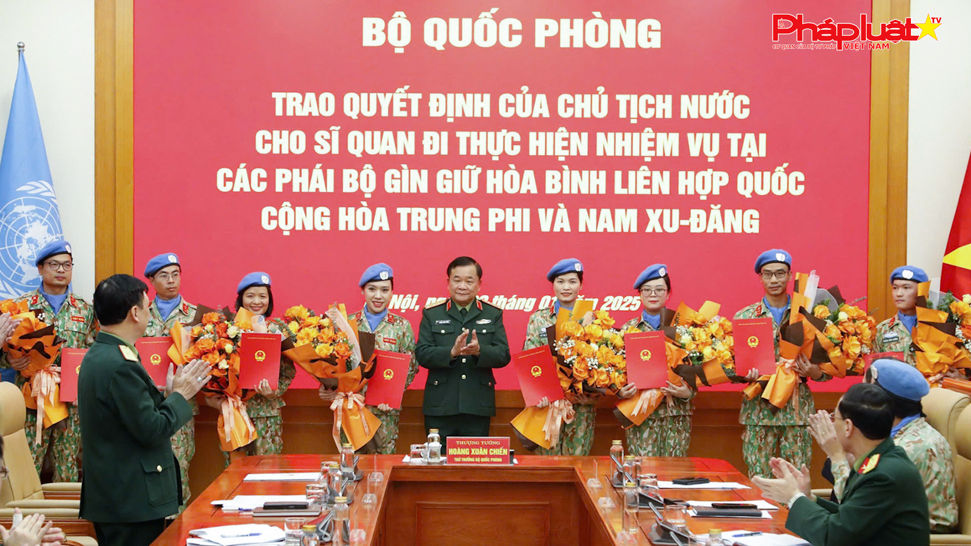 Việt Nam cử thêm 8 sỹ quan tham gia gìn giữ hòa bình Liên hợp quốc

