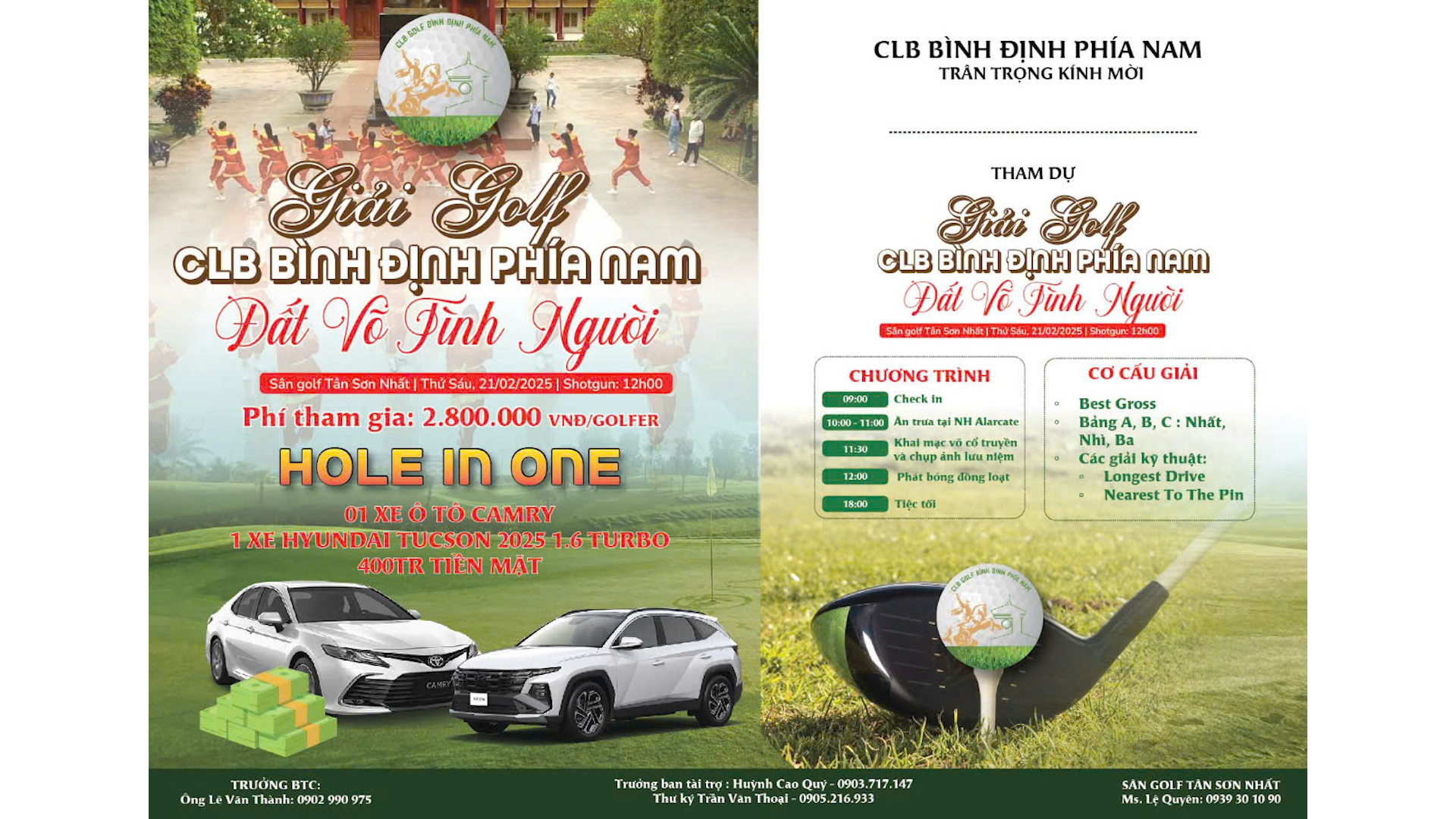 Giải Golf “Đất Võ Tình Người” – Nơi hội tụ tinh thần thể thao và văn hóa Bình Định