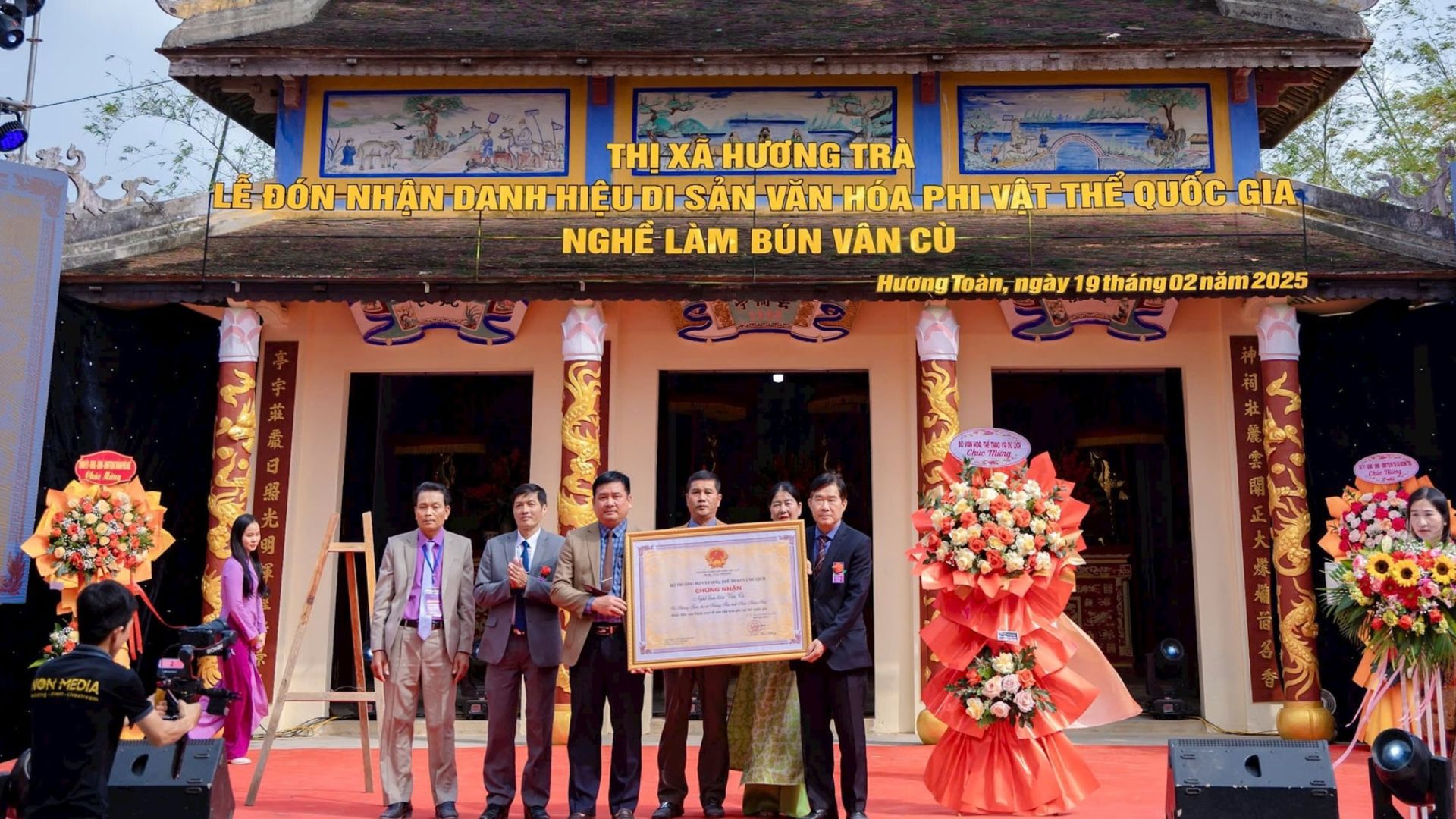 Nghề làm bún Vân Cù được công nhận là Di sản văn hóa phi vật thể quốc gia