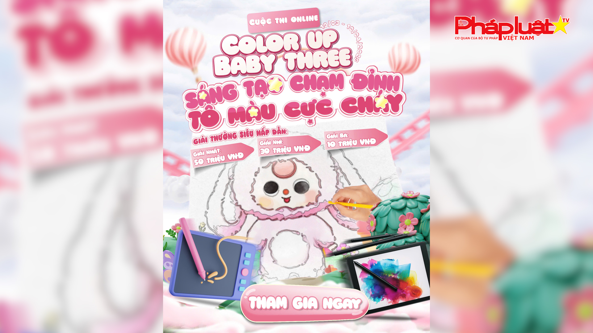 Phát động cuộc thi online “Color Up Baby Three”: Thỏa sức sáng tạo với cuộc thi vẽ Baby Three

