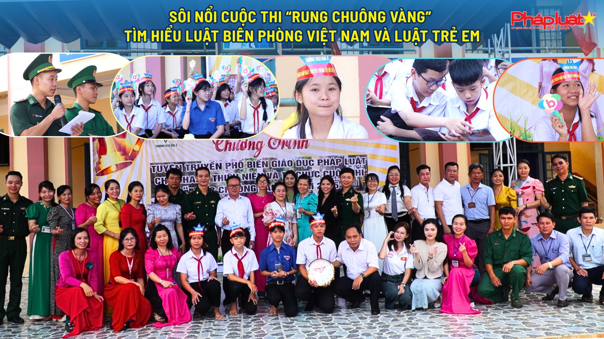 Sôi nổi cuộc thi “Rung chuông vàng” tìm hiểu Luật Biên phòng Việt Nam và Luật Trẻ em