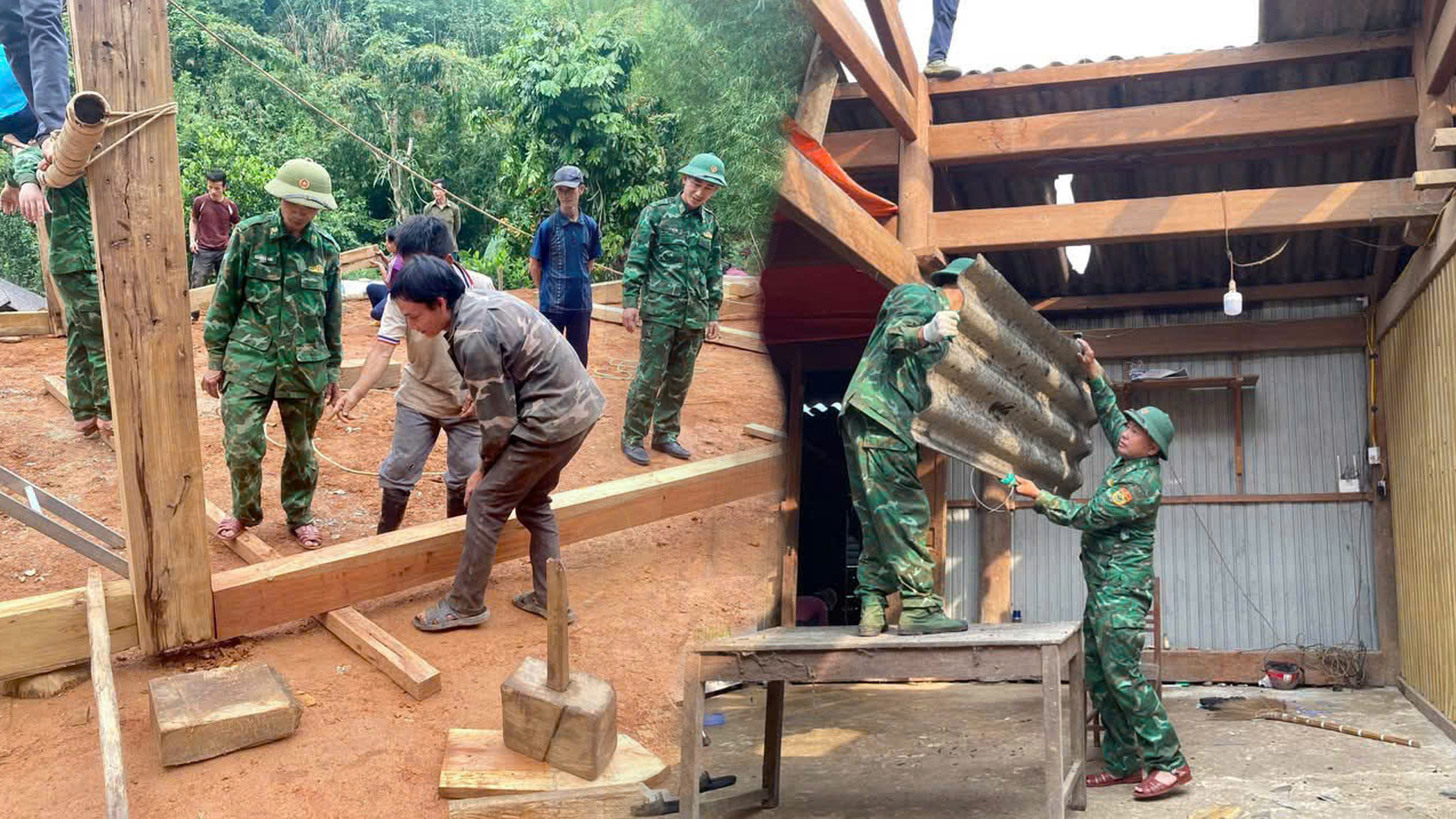 Xây dựng nhà ở mới cho hộ nghèo nơi biên giới