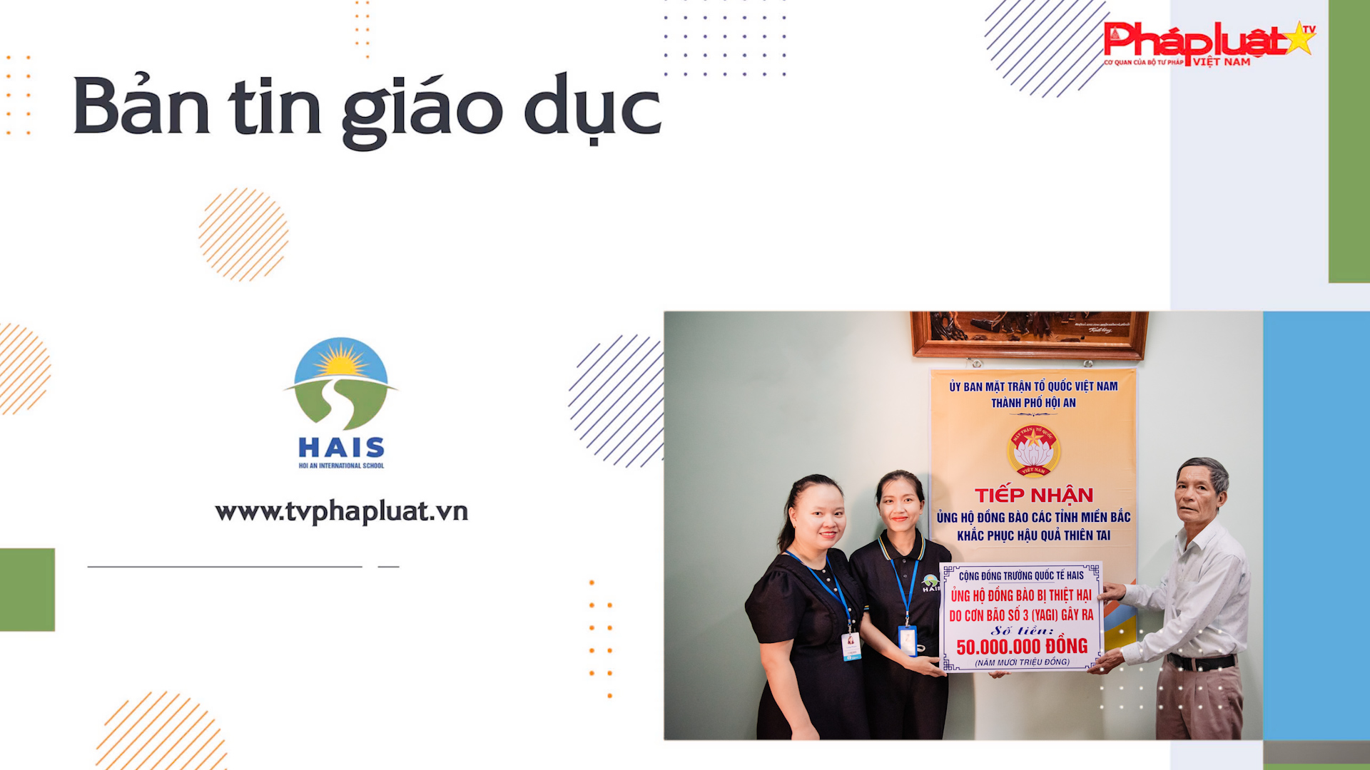 Bản tin Giáo dục (ngày 16/5/2025): Những sự kiện thiện nguyện và sự kiện cộng đồng tại trường Quốc tế Hội An