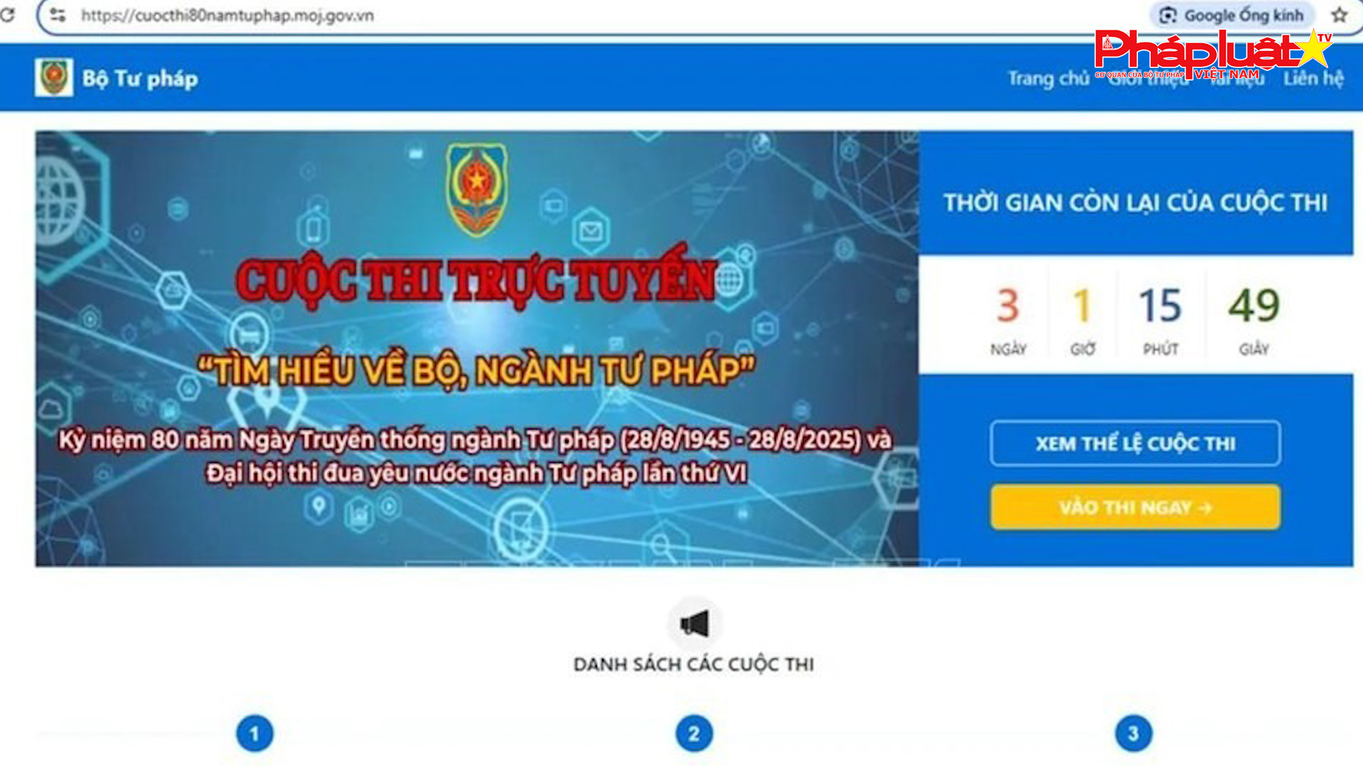 Lan tỏa mạnh mẽ Cuộc thi trực tuyến “Tìm hiểu về Bộ, ngành Tư pháp”