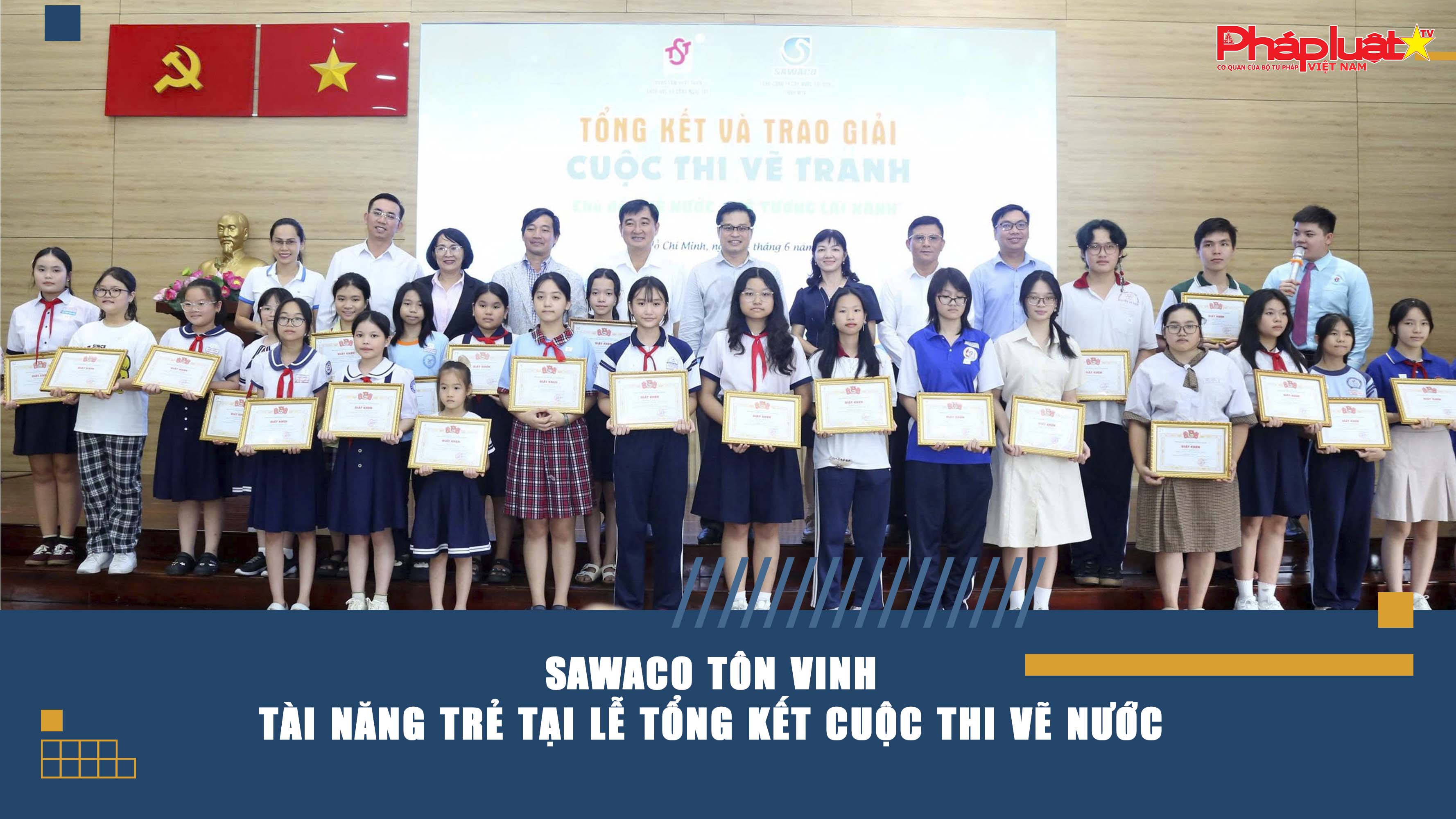 SAWACO tôn vinh tài năng trẻ tại Lễ tổng kết cuộc thi vẽ nước 