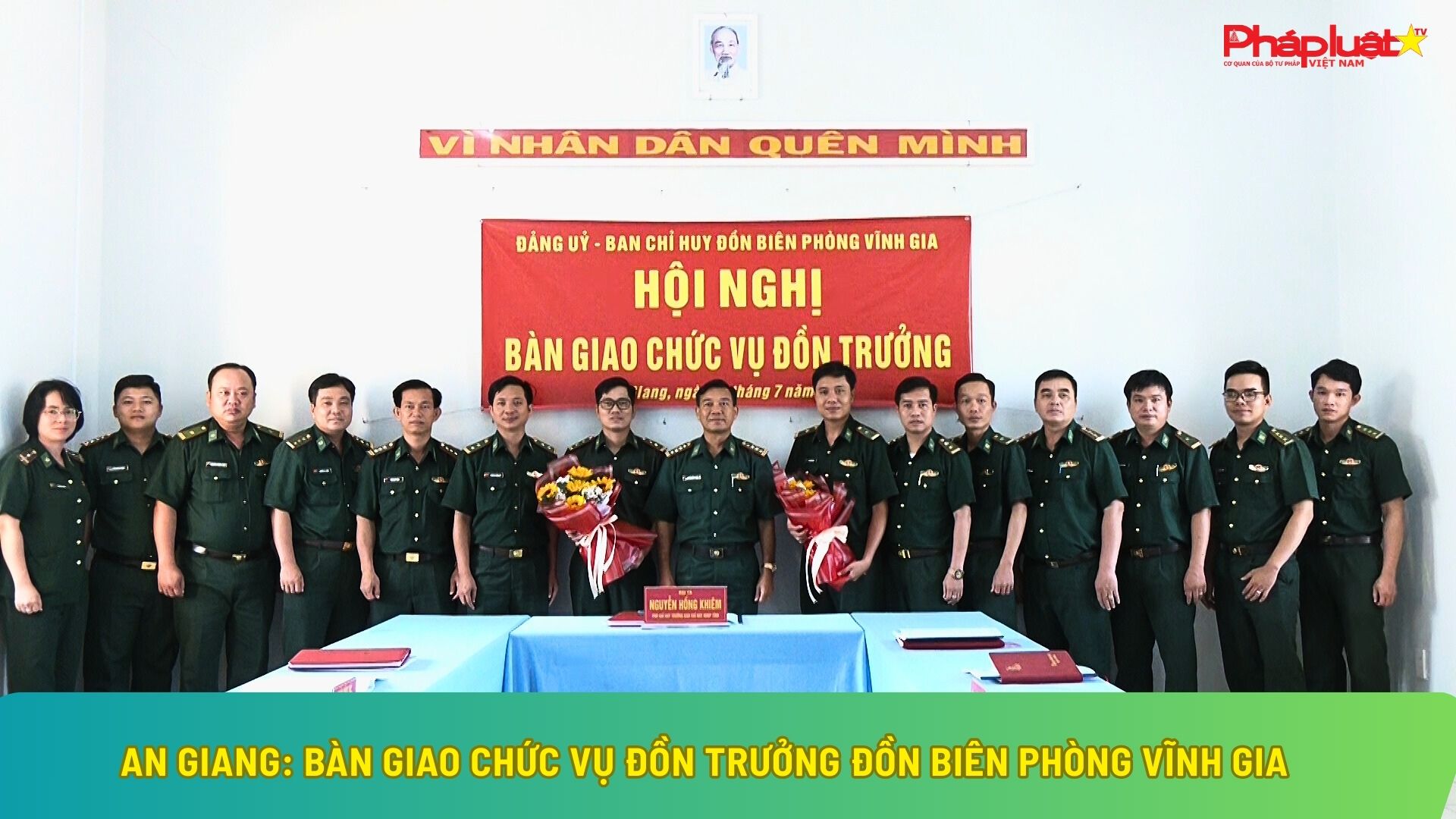 An Giang: Bàn giao chức vụ Đồn trưởng Đồn Biên phòng Vĩnh Gia
