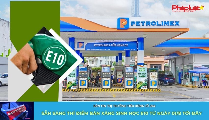 Bản tin Thị trường Tiêu dùng số 294: Sẵn sàng thí điểm bán xăng sinh học E10 từ ngày 01/8 tới đây