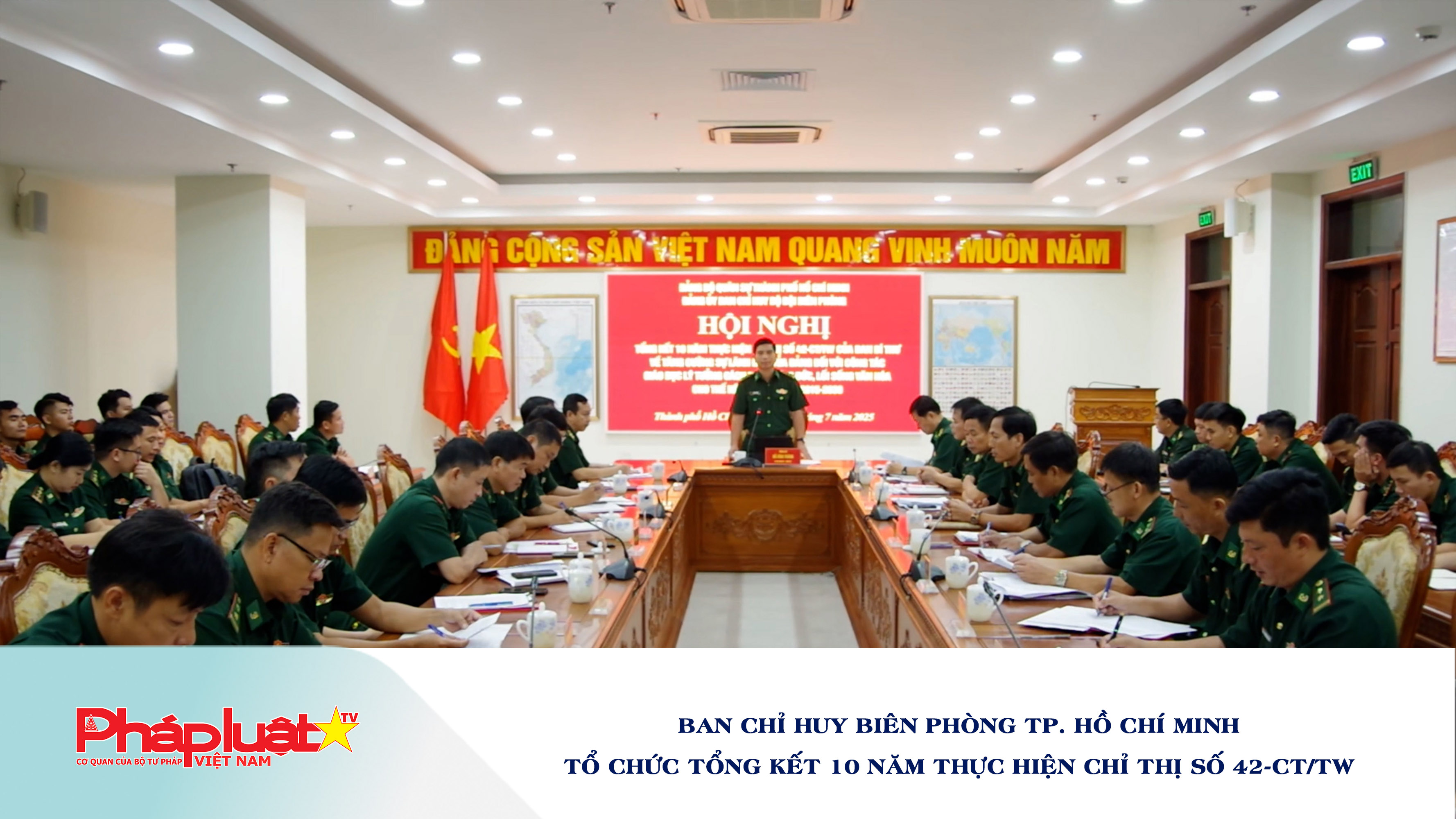 Ban chỉ huy Biên Phòng TP. Hồ Chí Minh tổ chức tổng kết 10 năm thực hiện Chỉ thị số 42-CT/TW 