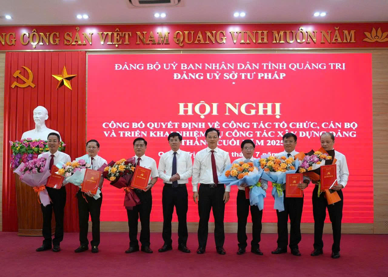 Kiện toàn tổ chức Đảng ủy Sở Tư pháp Quảng Trị