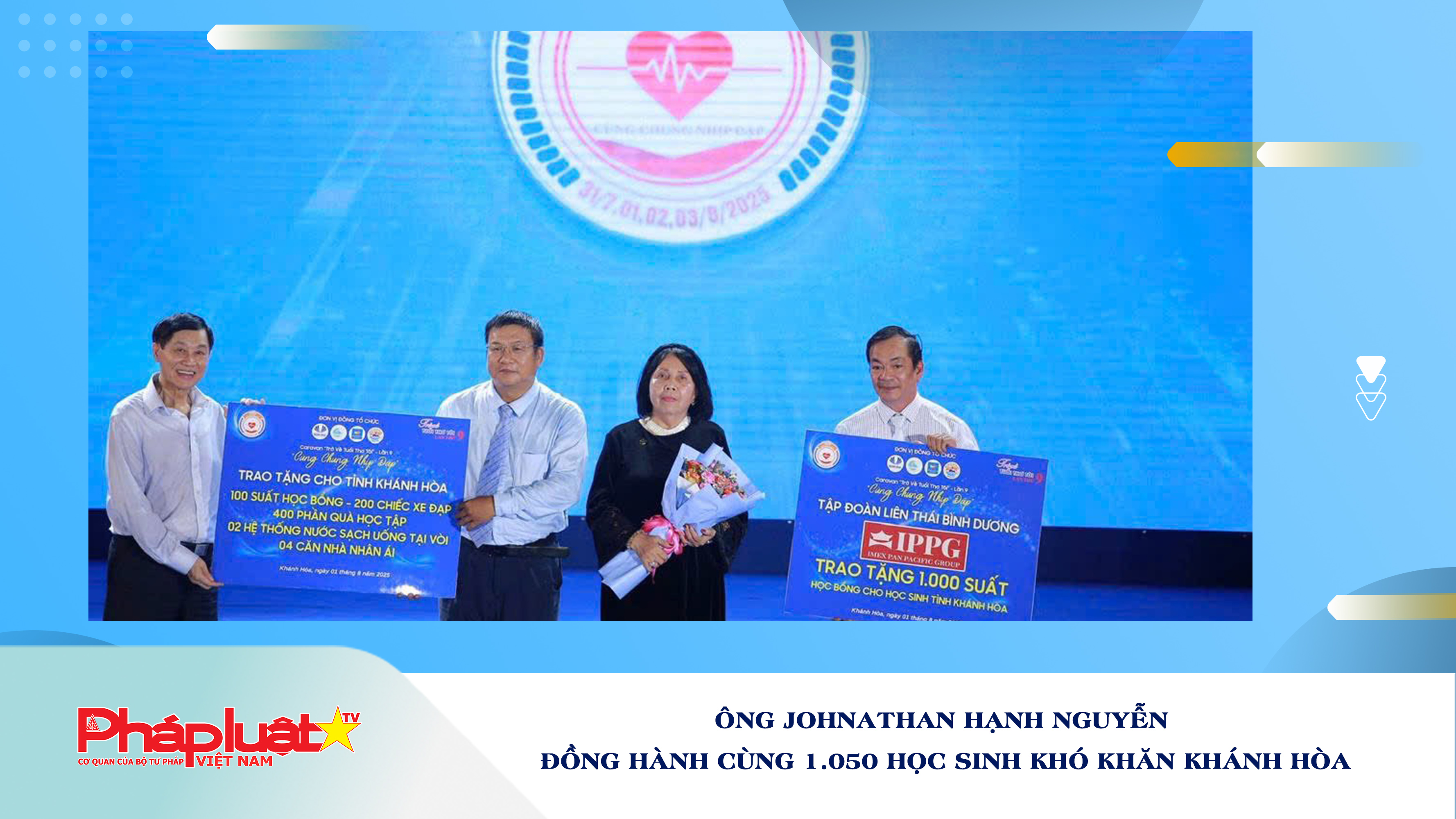 Ông Johnathan Hạnh Nguyễn đồng hành cùng 1.050 học sinh khó khăn Khánh Hòa

