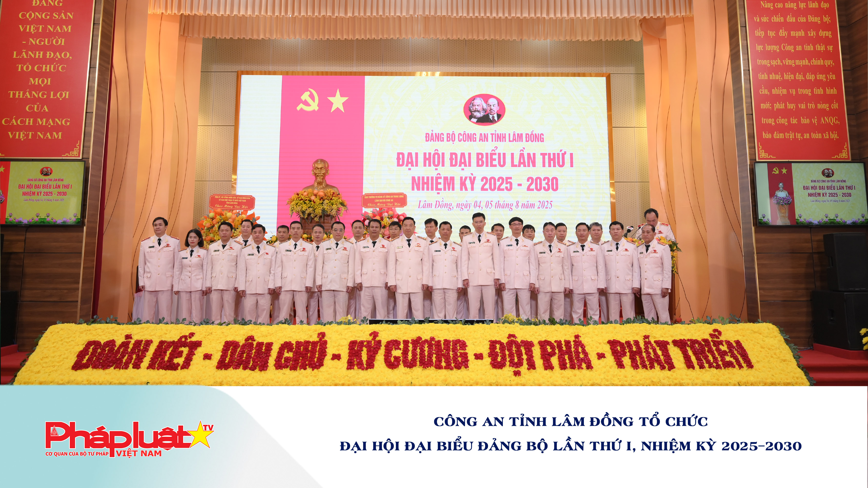 Công an tỉnh Lâm Đồng tổ chức Đại hội đại biểu Đảng bộ lần thứ I, nhiệm kỳ 2025–2030 