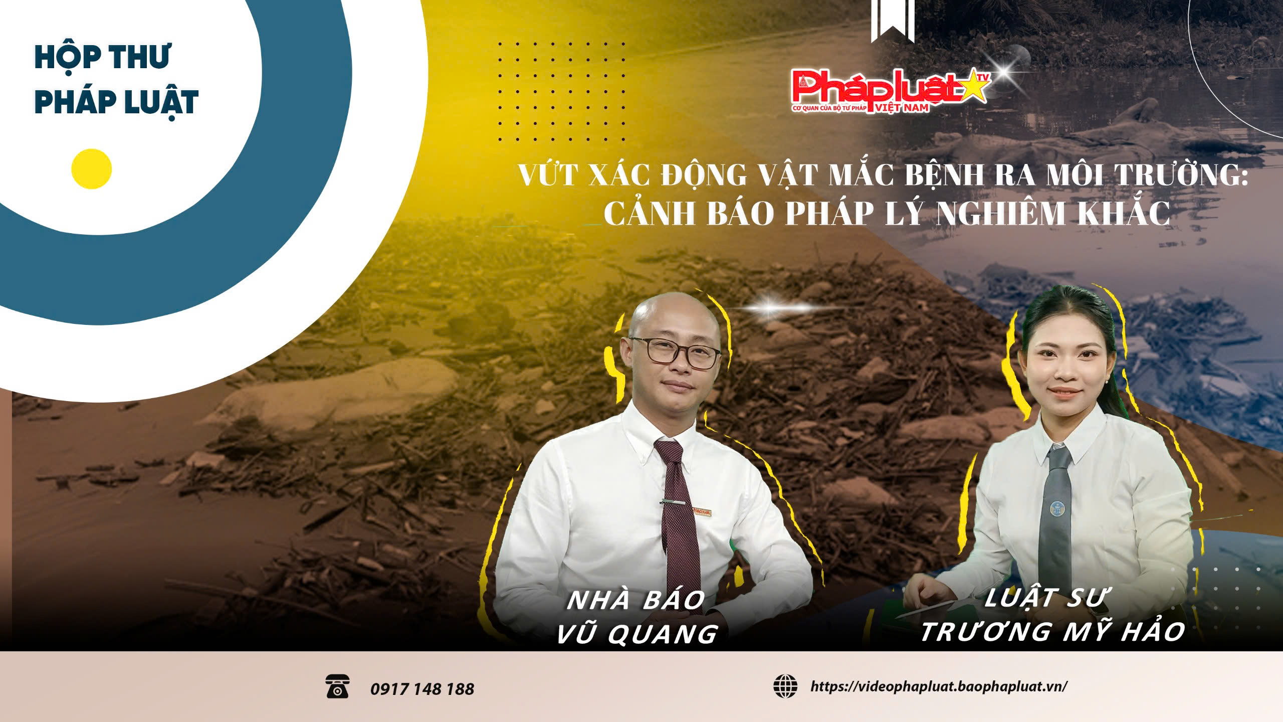 HỘP THƯ PHÁP LUẬT: Vứt xác động vật mắc bệnh ra môi trường - Cảnh báo pháp lý nghiêm khắc