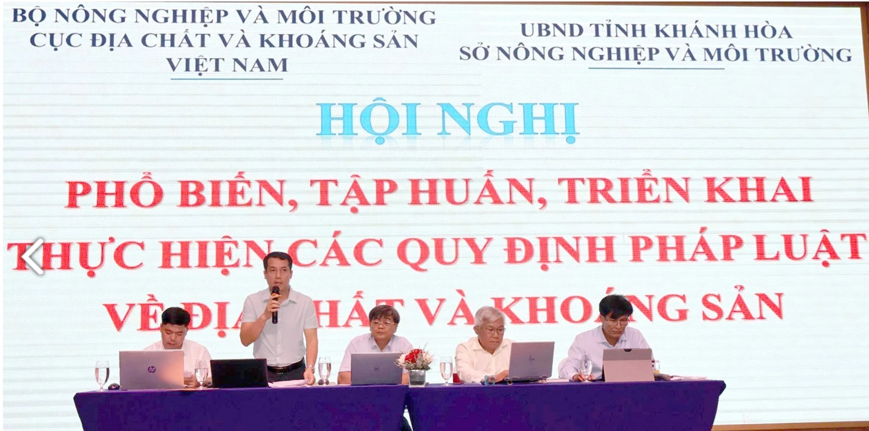 Cục ĐC&KS Việt Nam tổ chức Hội nghị phổ biến, tập huấn Luật Địa chất và khoáng sản tại Khánh Hoà