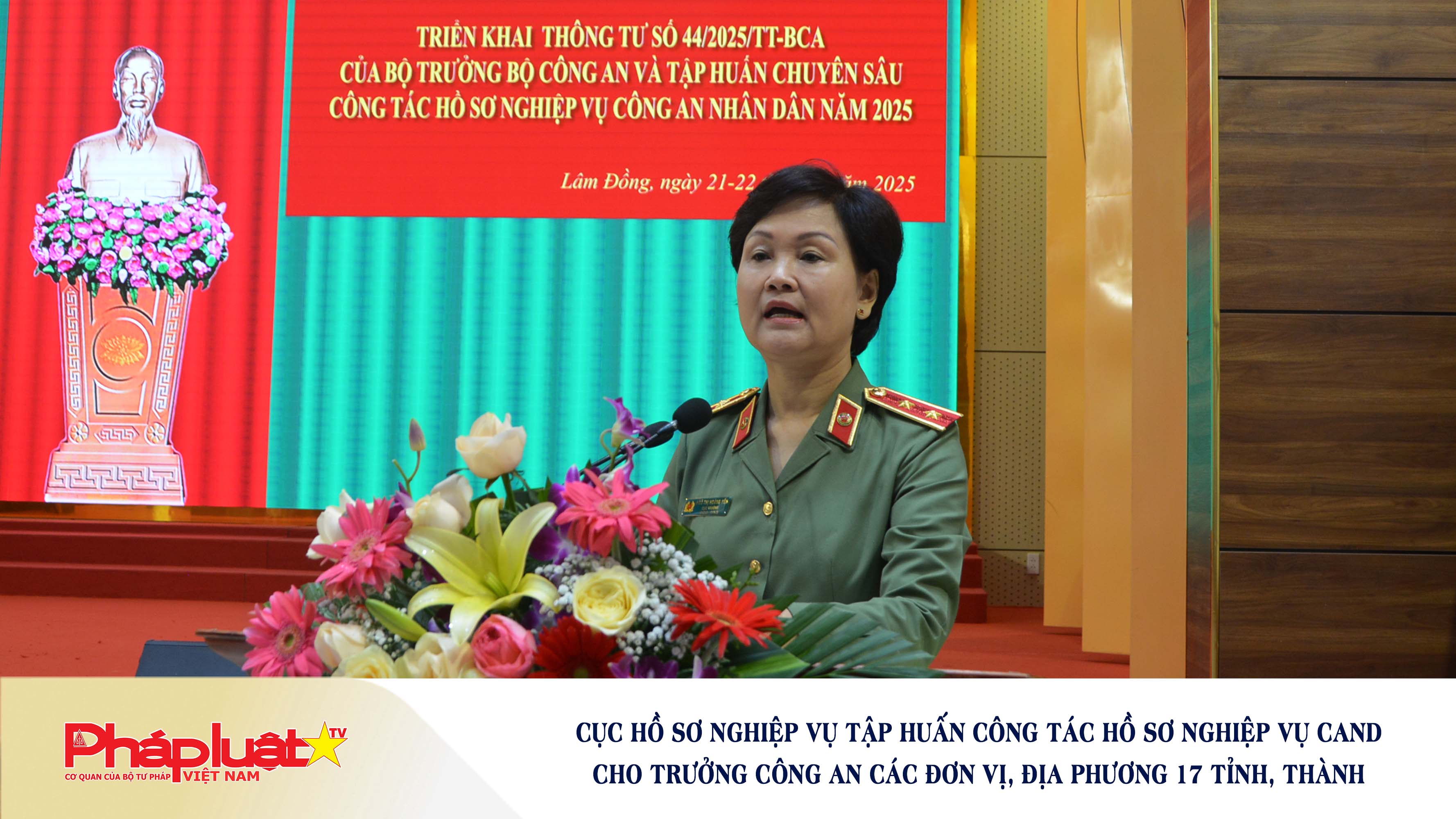 Cục Hồ sơ nghiệp vụ tập huấn công tác hồ sơ nghiệp vụ CAND cho Trưởng Công an các đơn vị, địa phương 17 tỉnh, thành phố.

