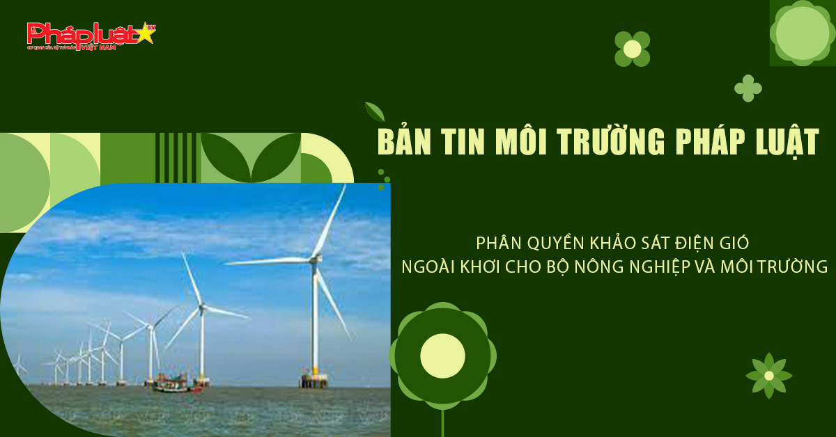 Bản tin Môi trường Pháp luật (ngày 31/8/2025): Phân quyền khảo sát điện gió ngoài khơi cho Bộ Nông nghiệp và Môi trường