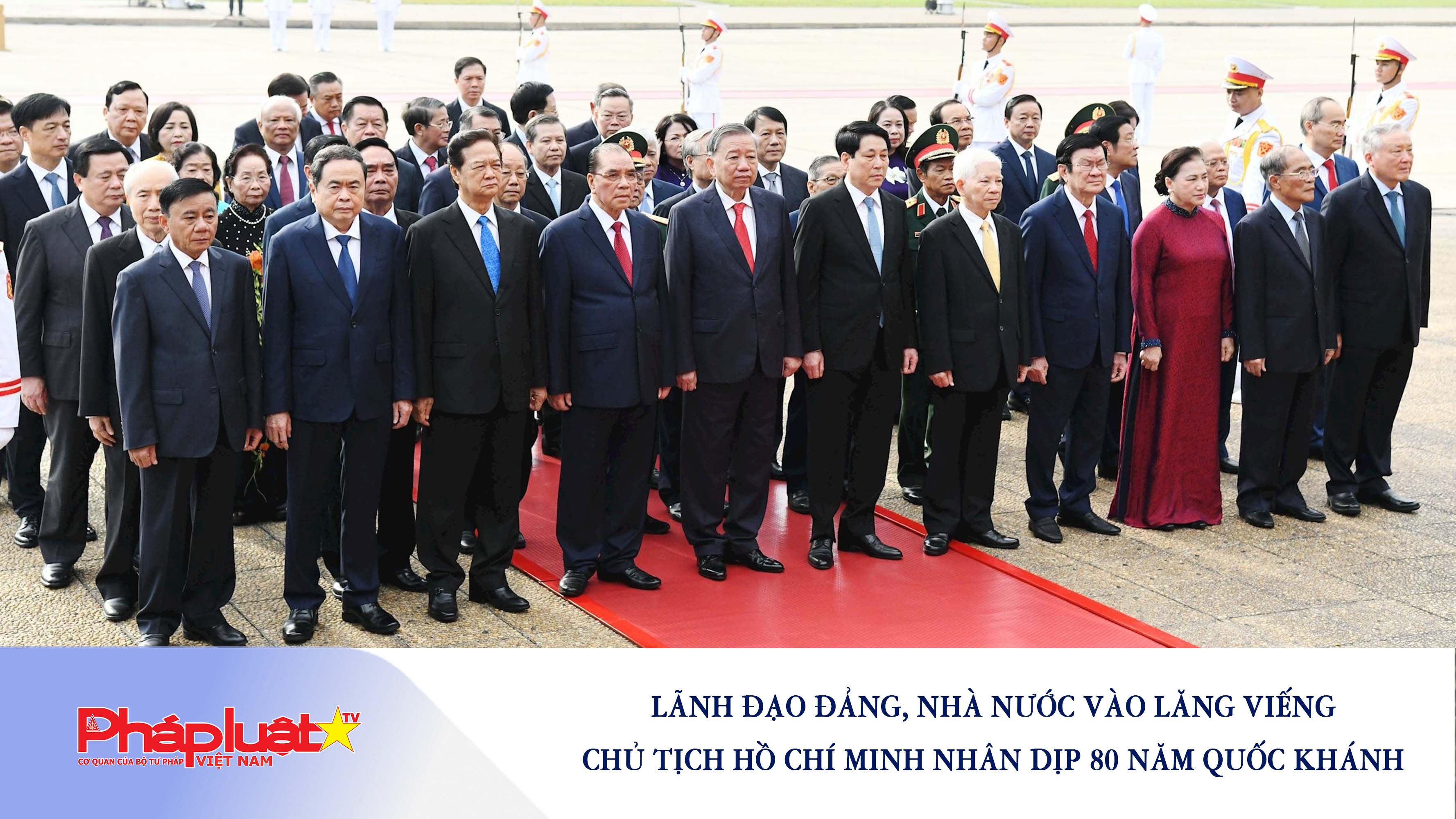 Lãnh đạo Đảng, Nhà nước vào Lăng viếng Chủ tịch Hồ Chí Minh nhân dịp 80 năm Quốc khánh

