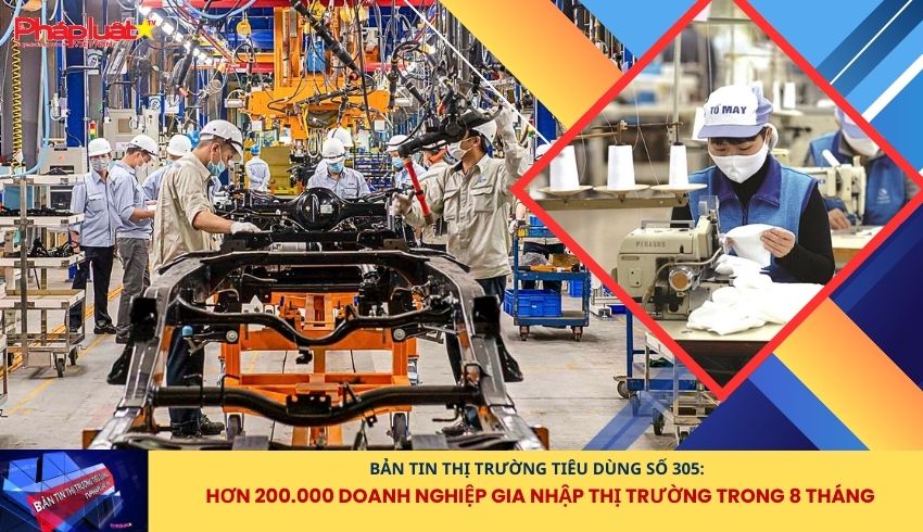 Bản tin Thị trường Tiêu dùng số 305: Hơn 200.000 doanh nghiệp gia nhập thị trường trong 8 tháng
