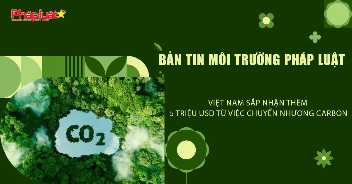 Bản tin Môi trường Pháp luật (ngày 21/9/2025): Việt Nam sắp nhận thêm 5 triệu USD từ việc chuyển nhượng carbon