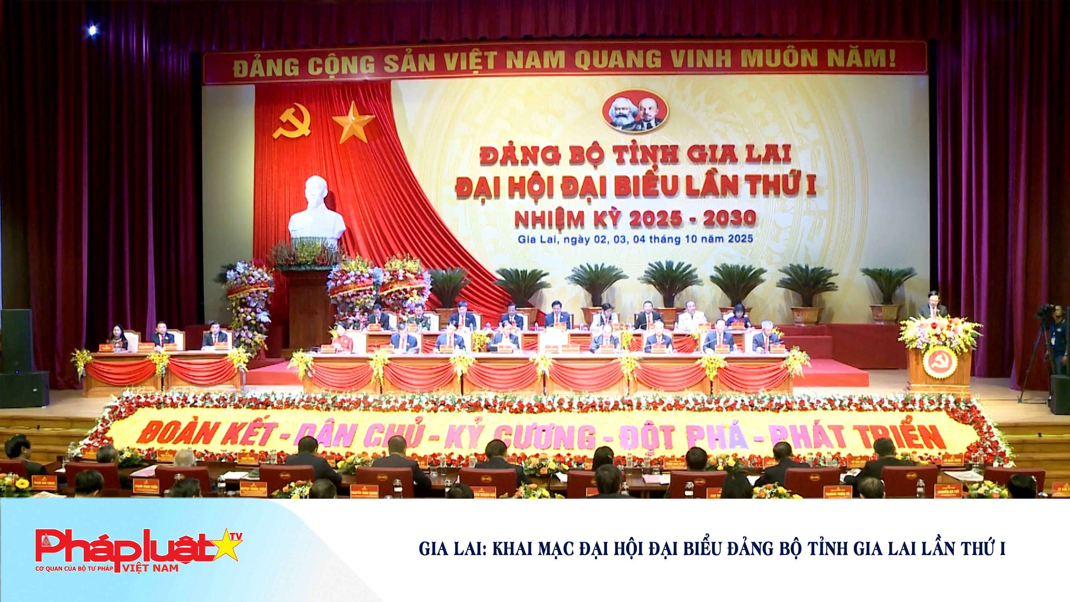 Gia Lai: Khai mạc Đại hội đại biểu Đảng bộ tỉnh Gia Lai lần thứ I


