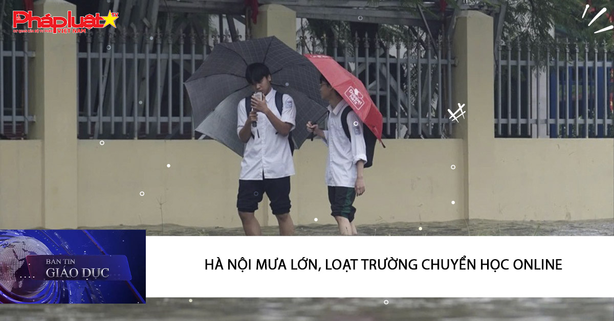 Bản tin Giáo dục (08/10/2025):   Hà Nội mưa lớn, loạt trường chuyển học online