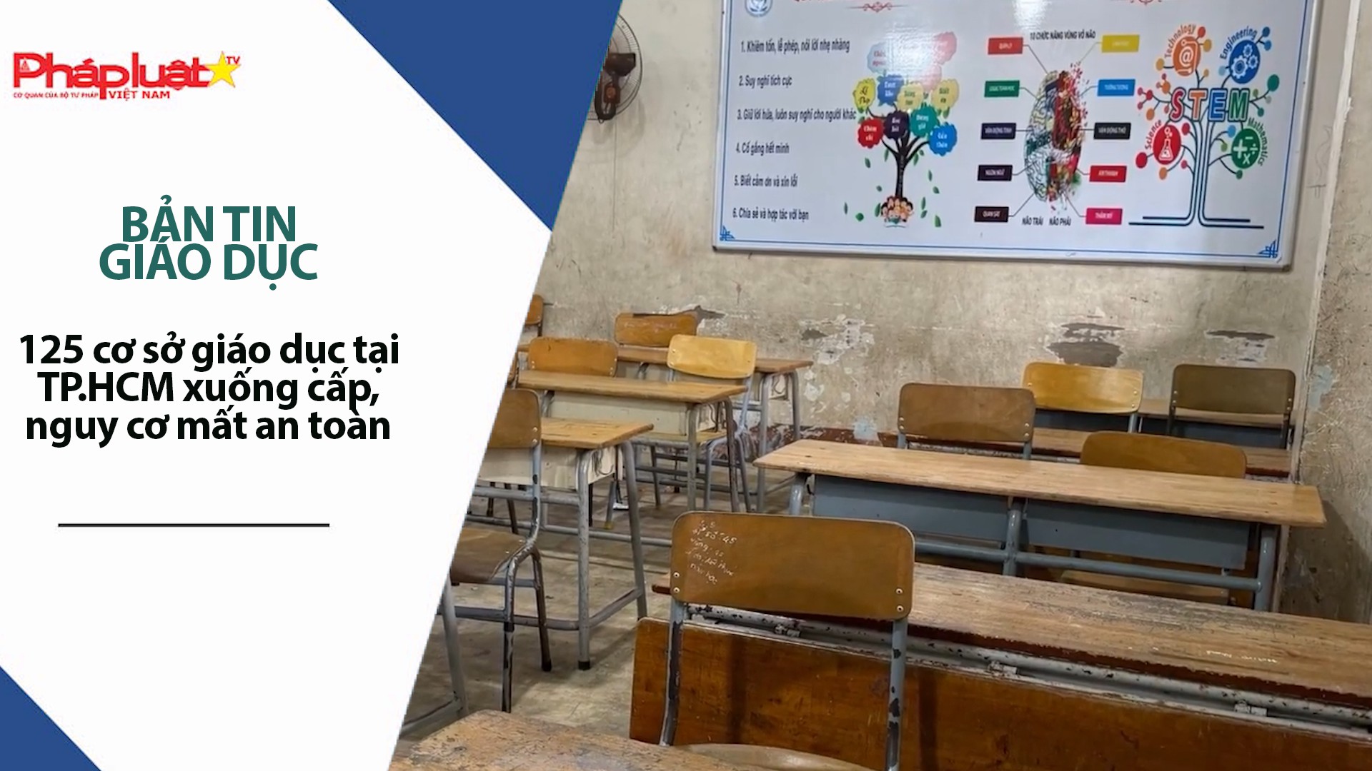Bản tin Giáo dục (15/10/2025):   125 cơ sở giáo dục tại TP.HCM xuống cấp, nguy cơ mất an toàn
