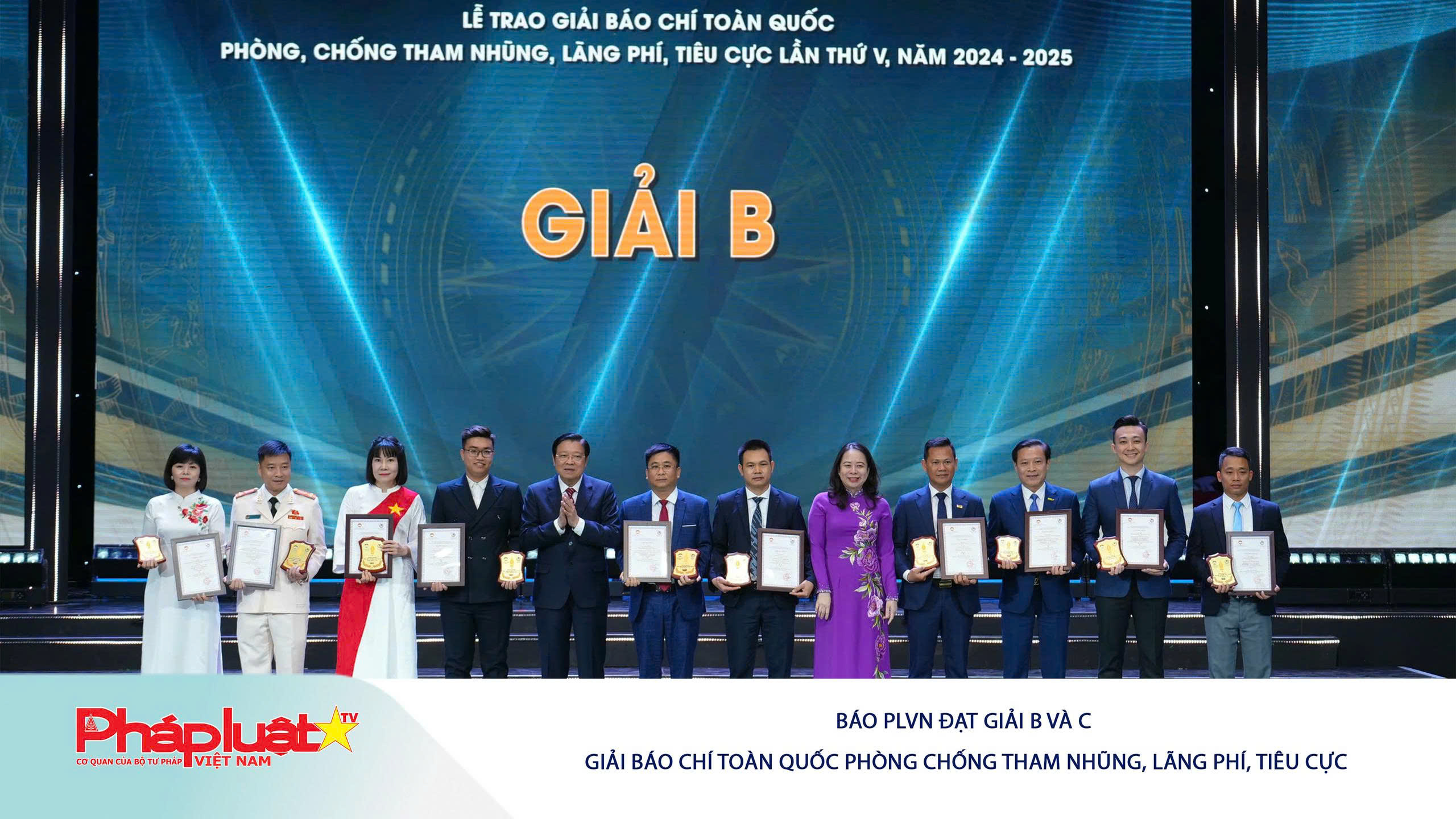 Báo PLVN đạt giải B và C Giải báo chí toàn quốc phòng chống tham nhũng, lãng phí, tiêu cực