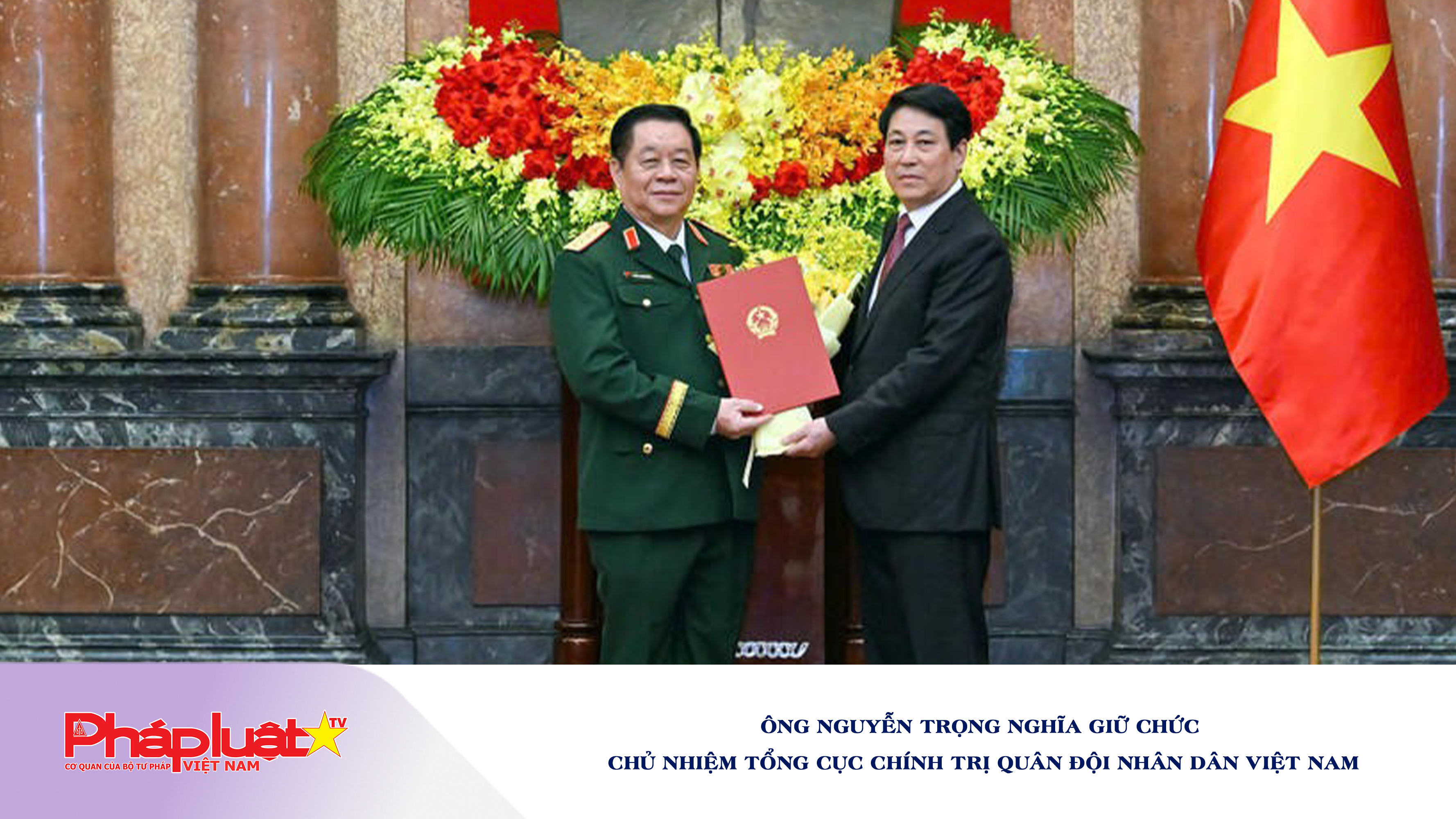 Ông Nguyễn Trọng Nghĩa giữ chức Chủ nhiệm Tổng cục Chính trị Quân đội nhân dân Việt Nam