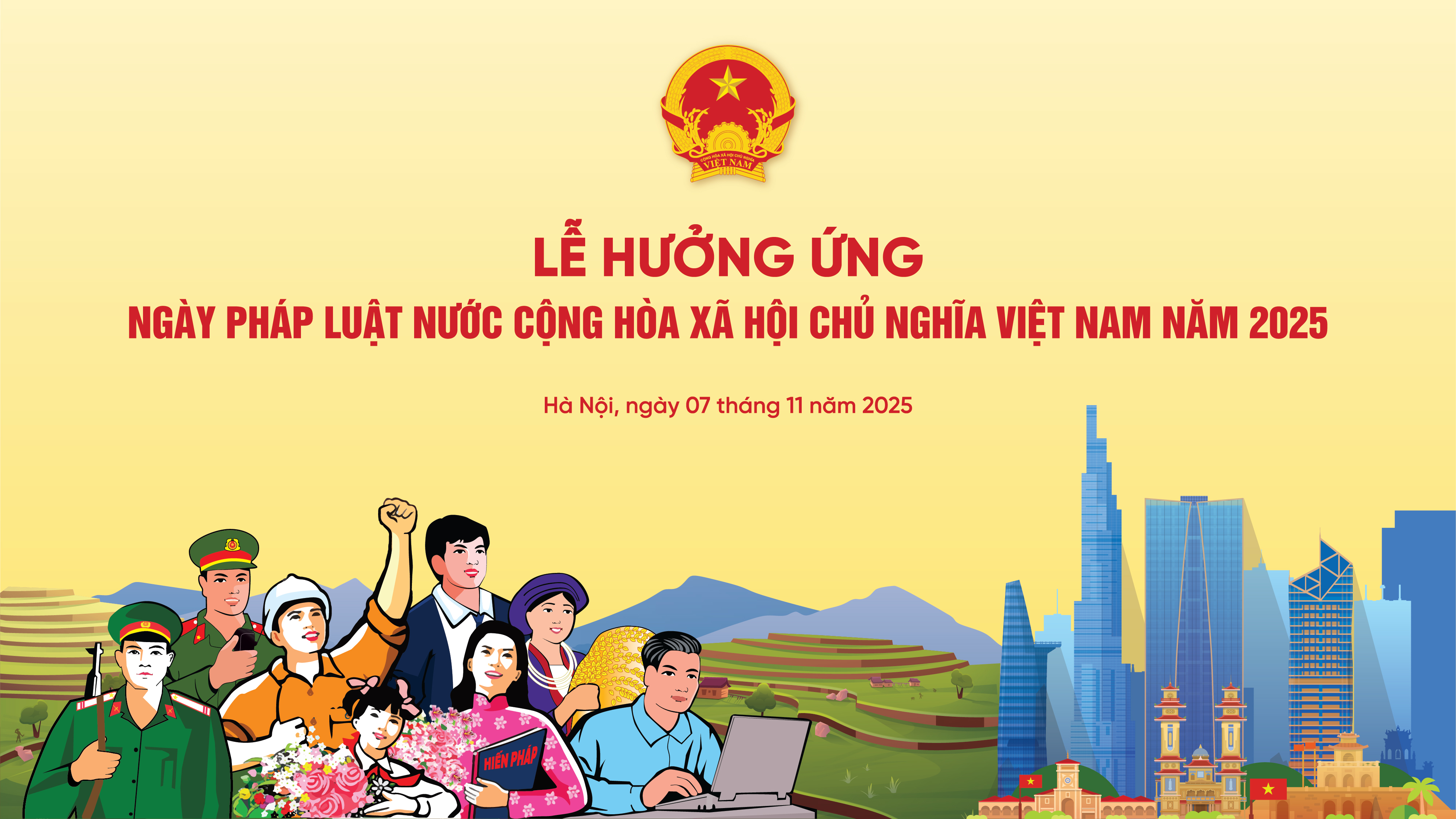 [Trực tiếp] Lễ hưởng ứng Ngày Pháp luật nước Cộng hòa xã hội chủ nghĩa Việt Nam năm 2025