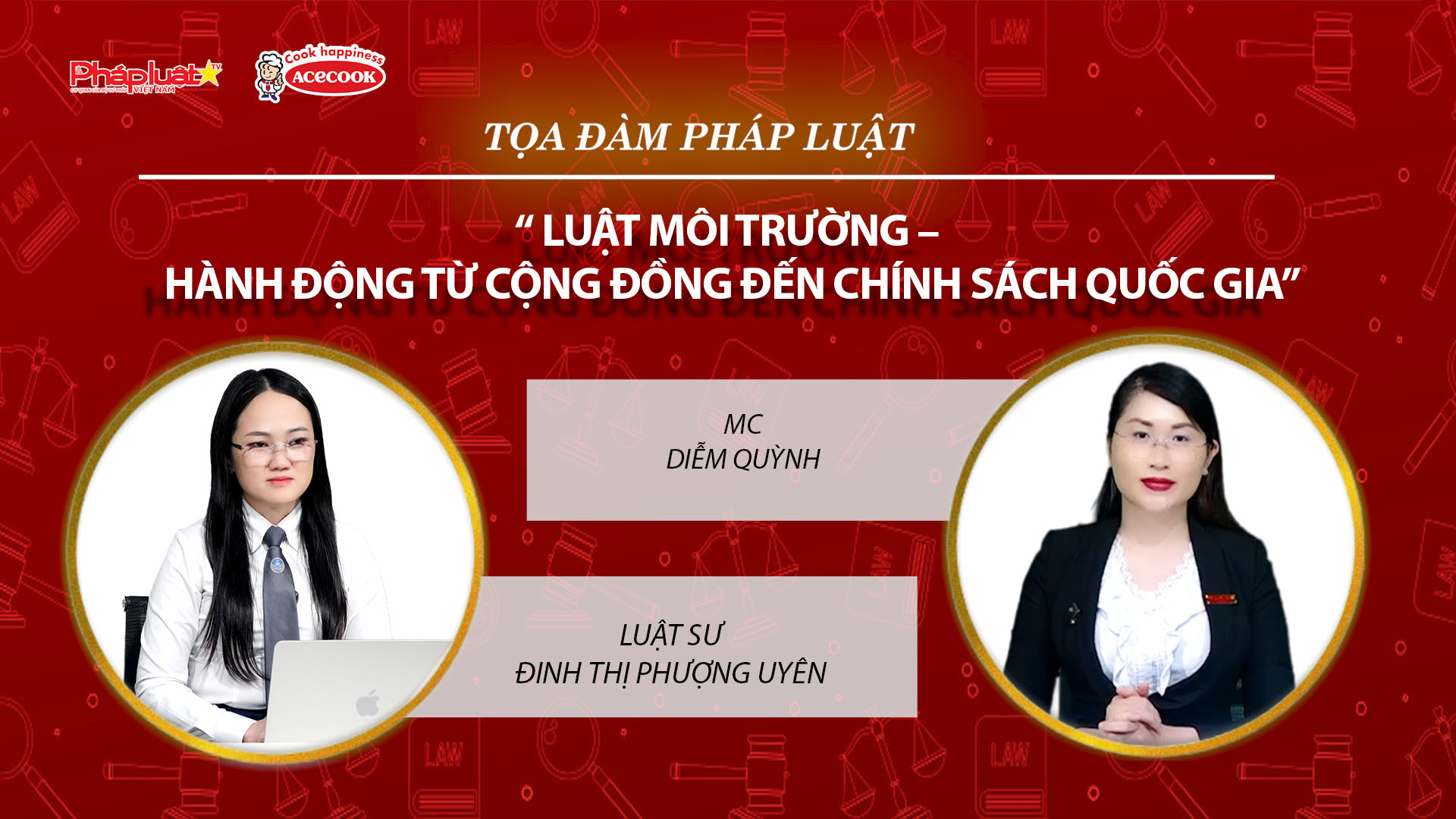 Tọa đàm Pháp Luật Trực Tuyến: “ Luật môi trường – Hành động từ cộng đồng đến chính sách quốc gia”
