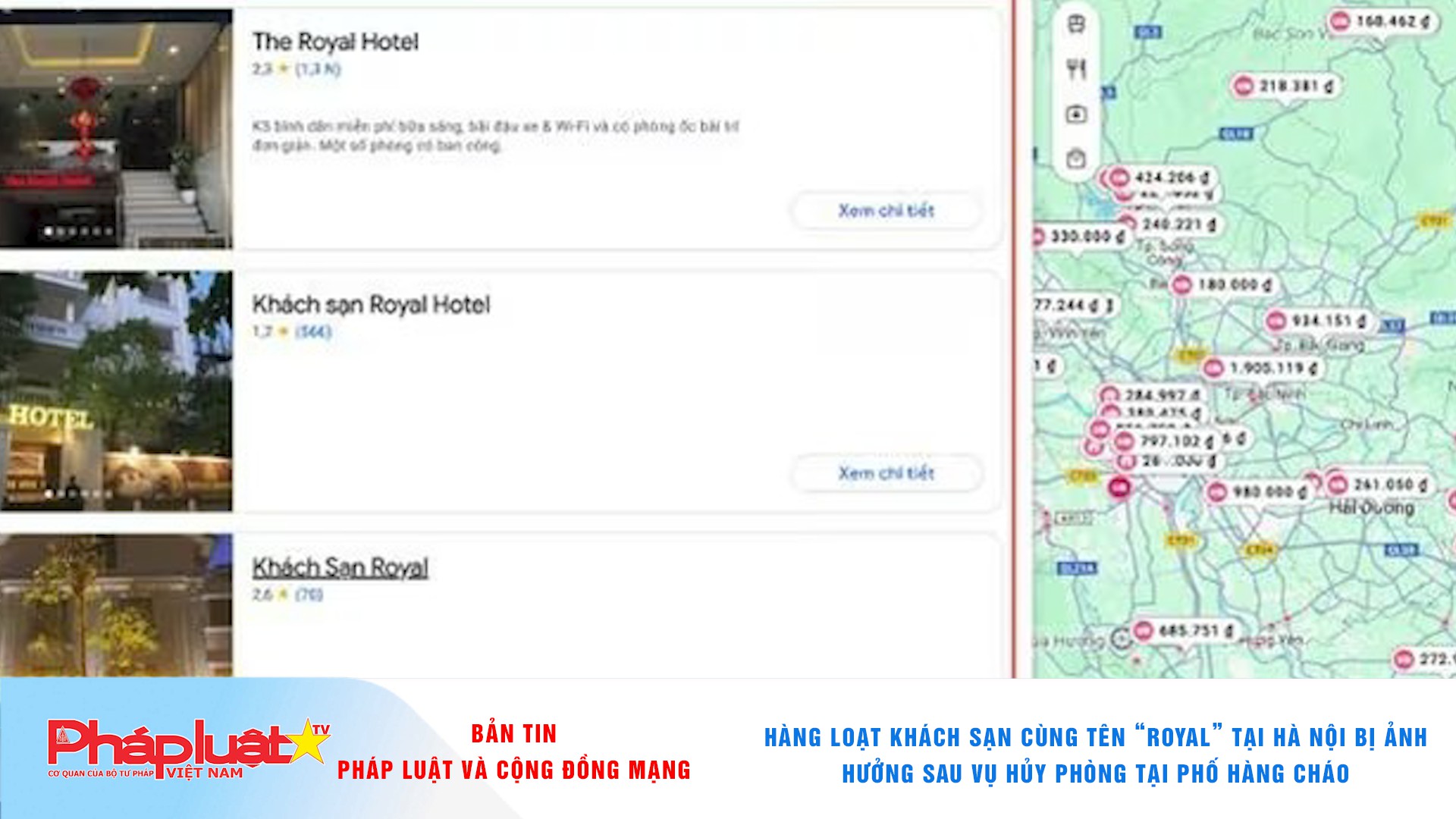 Bản tin Pháp luật & Cộng đồng mạng (ngày 14/11/2025): Hàng loạt khách sạn cùng tên “Royal” tại Hà Nội bị ảnh hưởng sau vụ hủy phòng tại phố Hàng Cháo