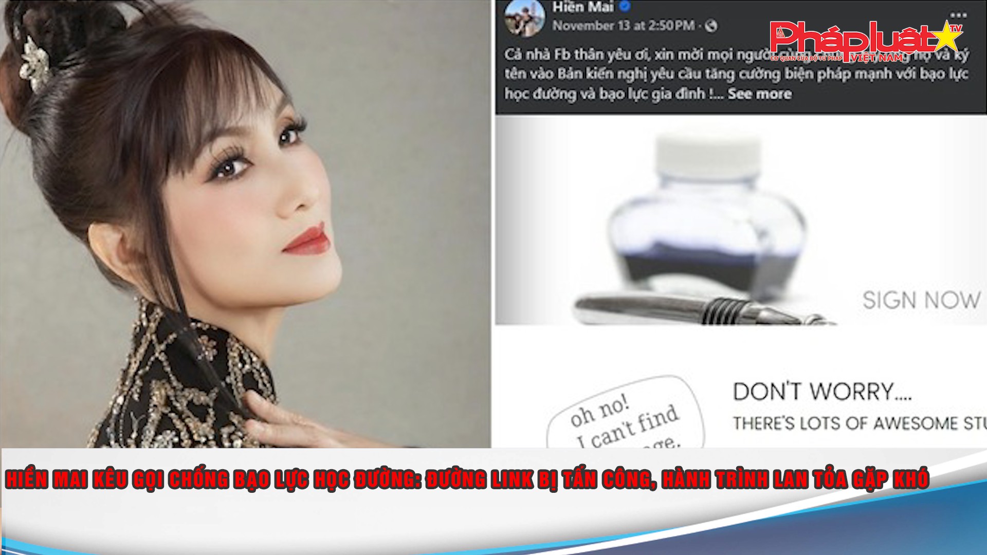 Hiền Mai kêu gọi chống bạo lực học đường: Đường link bị tấn công, hành trình lan tỏa gặp khó