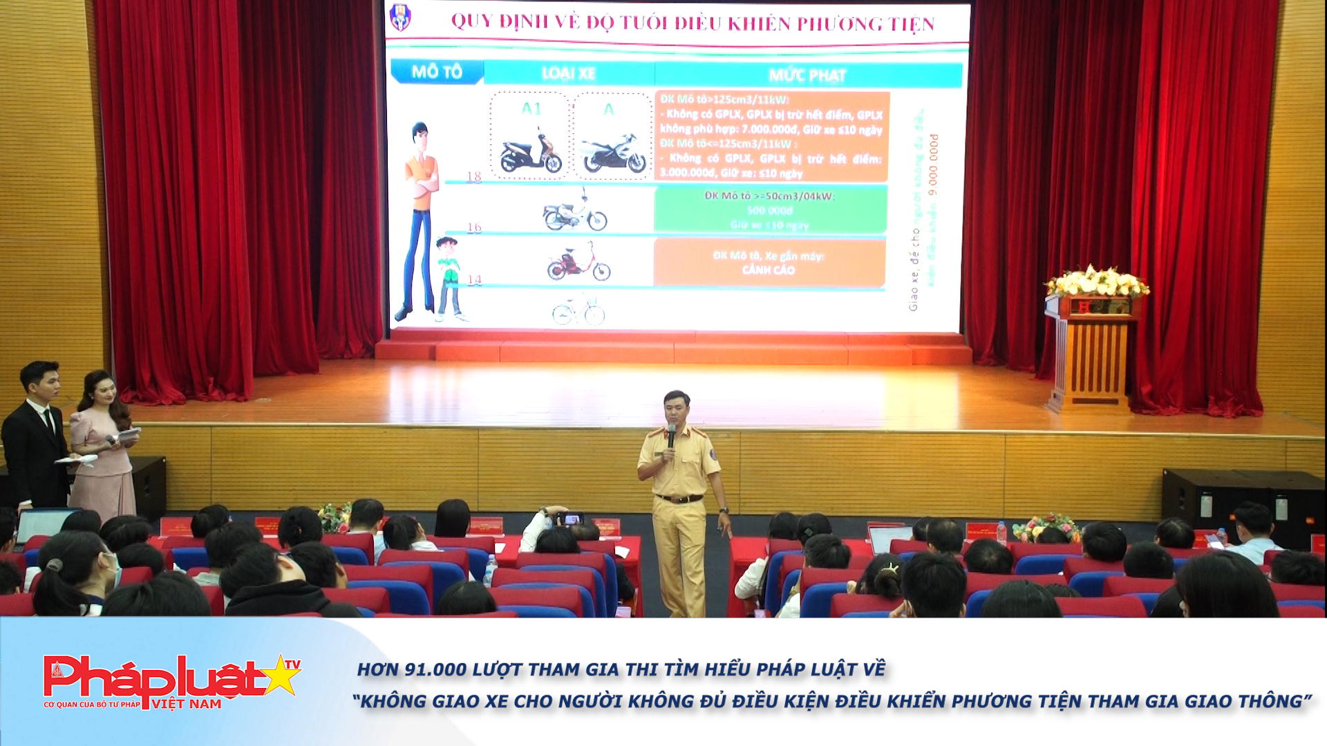 Hơn 91.000 lượt tham gia thi tìm hiểu pháp luật về “Không giao xe cho người không đủ điều kiện điều khiển phương tiện tham gia giao thông” 