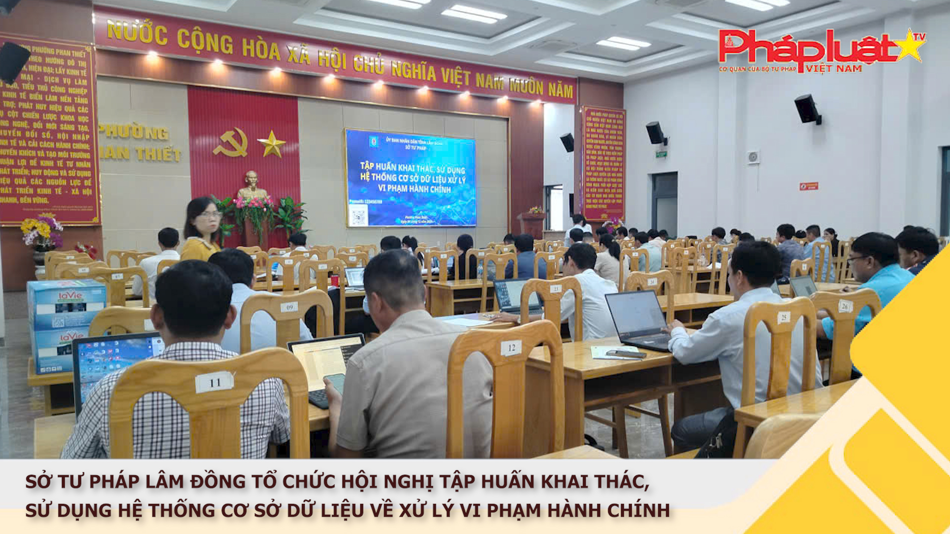 Sở Tư Pháp Lâm Đồng tổ chức Hội nghị tập huấn khai thác, sử dụng hệ thống cơ sở dữ liệu về xử lý vi phạm hành chính

