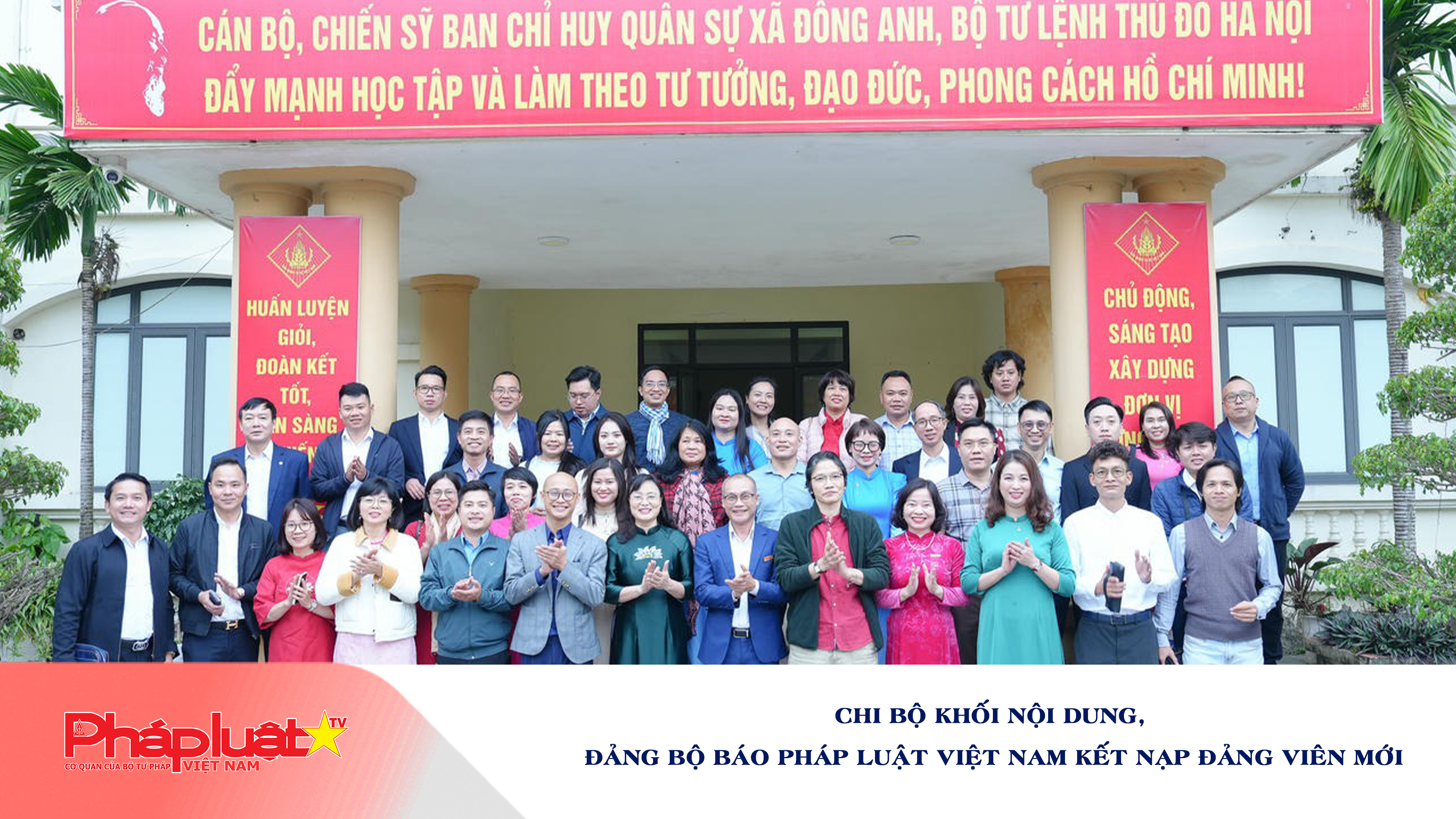 Chi bộ Khối Nội dung, Đảng bộ Báo Pháp luật Việt Nam kết nạp Đảng viên mới