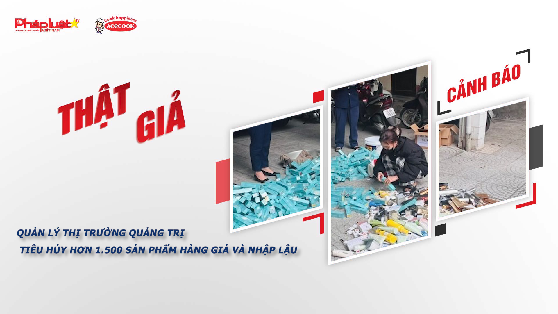 Chuyên mục chung tay cùng doanh nghiệp phòng chống Hàng gian- Hàng giả- Hàng nhái (ngày 6/12/2025): Quản lý thị trường Quảng Trị tiêu hủy hơn 1.500 sản phẩm hàng giả và nhập lậu.