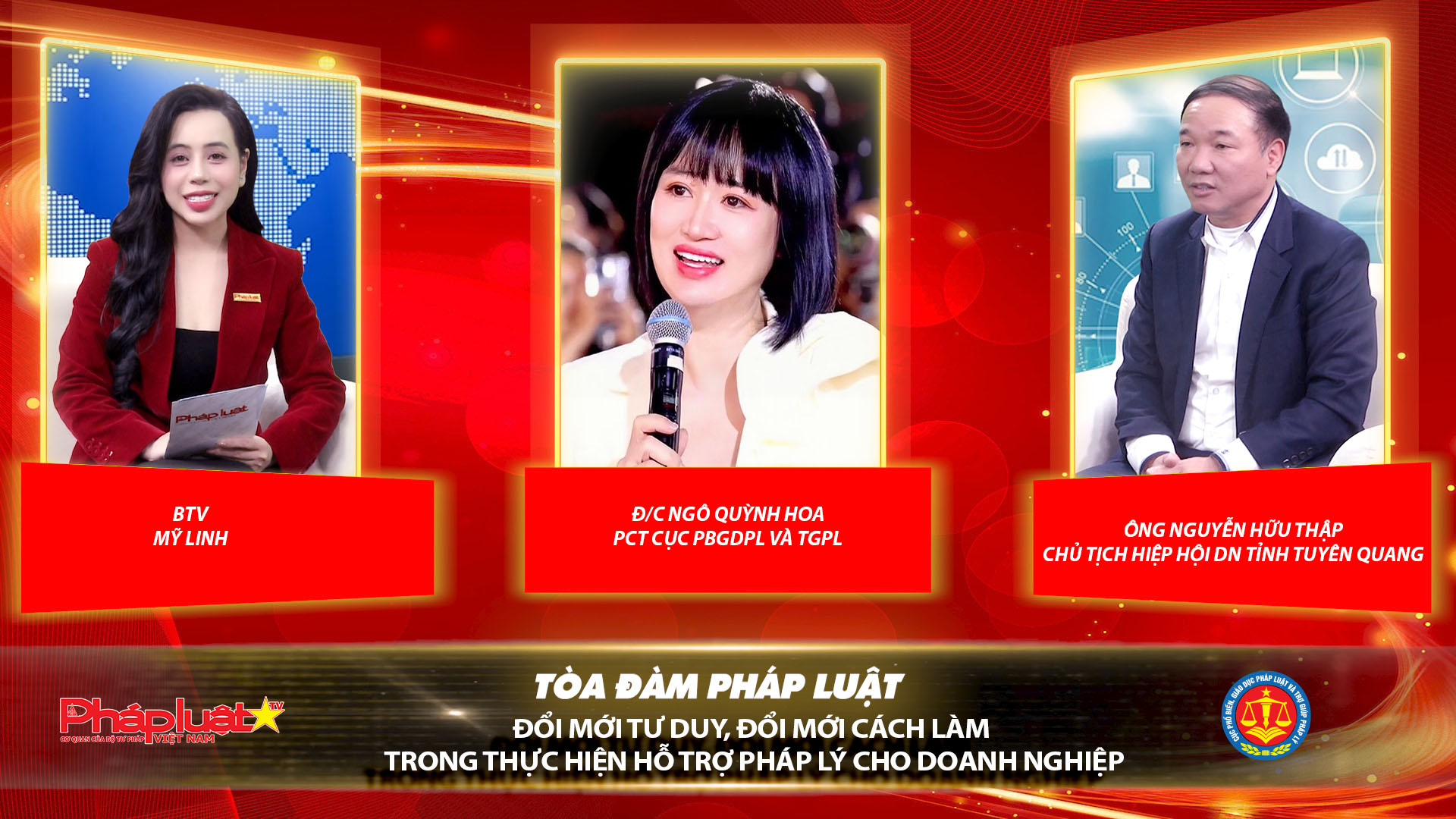 Tọa đàm Pháp Luật Trực Tuyến: Đổi mới tư duy – đổi mới cách làm trong thực hiện hỗ trợ pháp lý cho doanh nghiệp