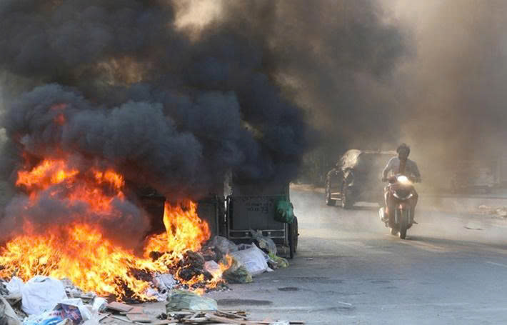 Đốt rác tùy tiện, hiểm họa âm thầm sức khỏe cộng đồng