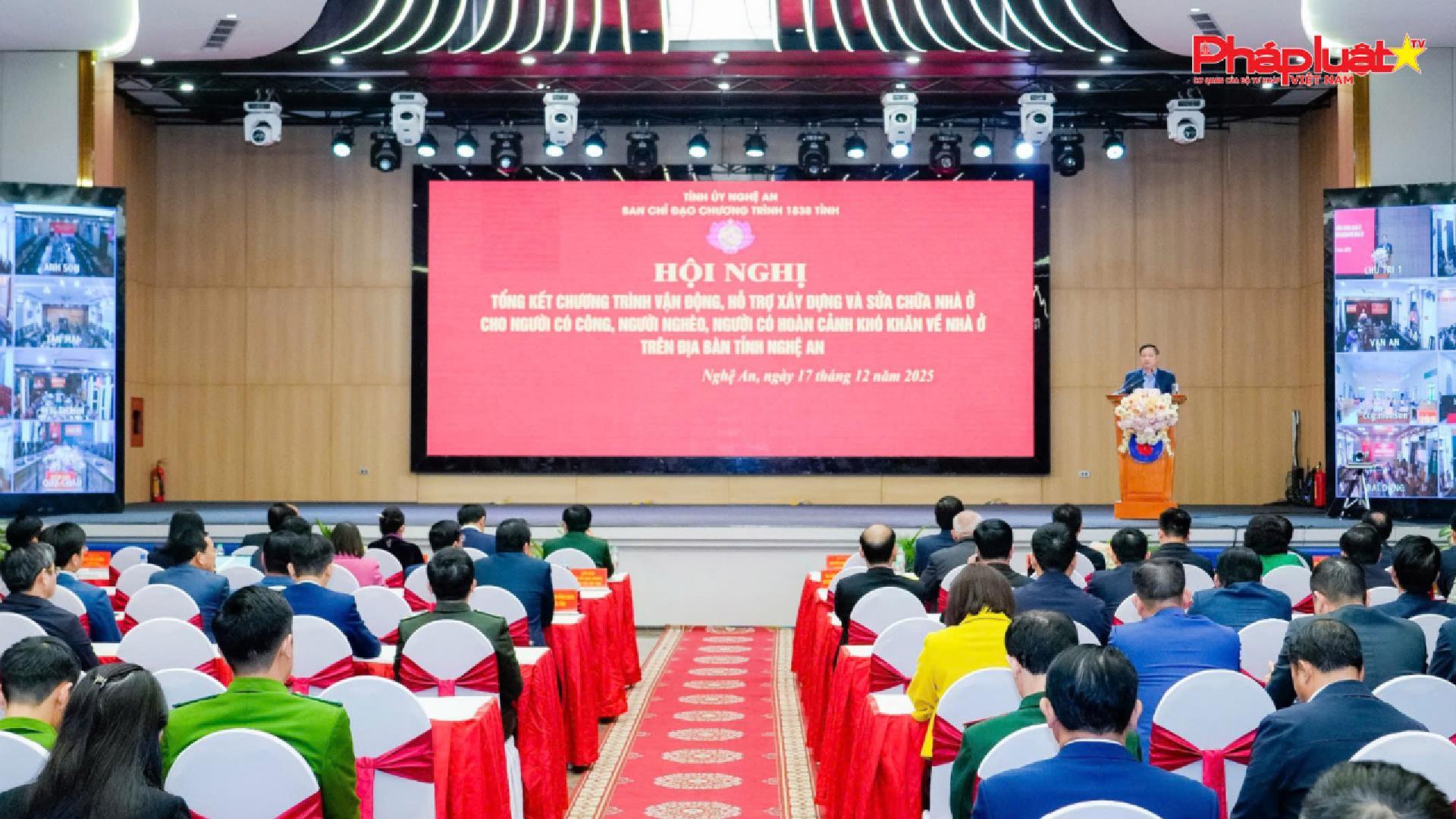 Nghệ An tổng kết Chương trình hỗ trợ xây dựng, sửa chữa nhà ở cho người có công, người nghèo