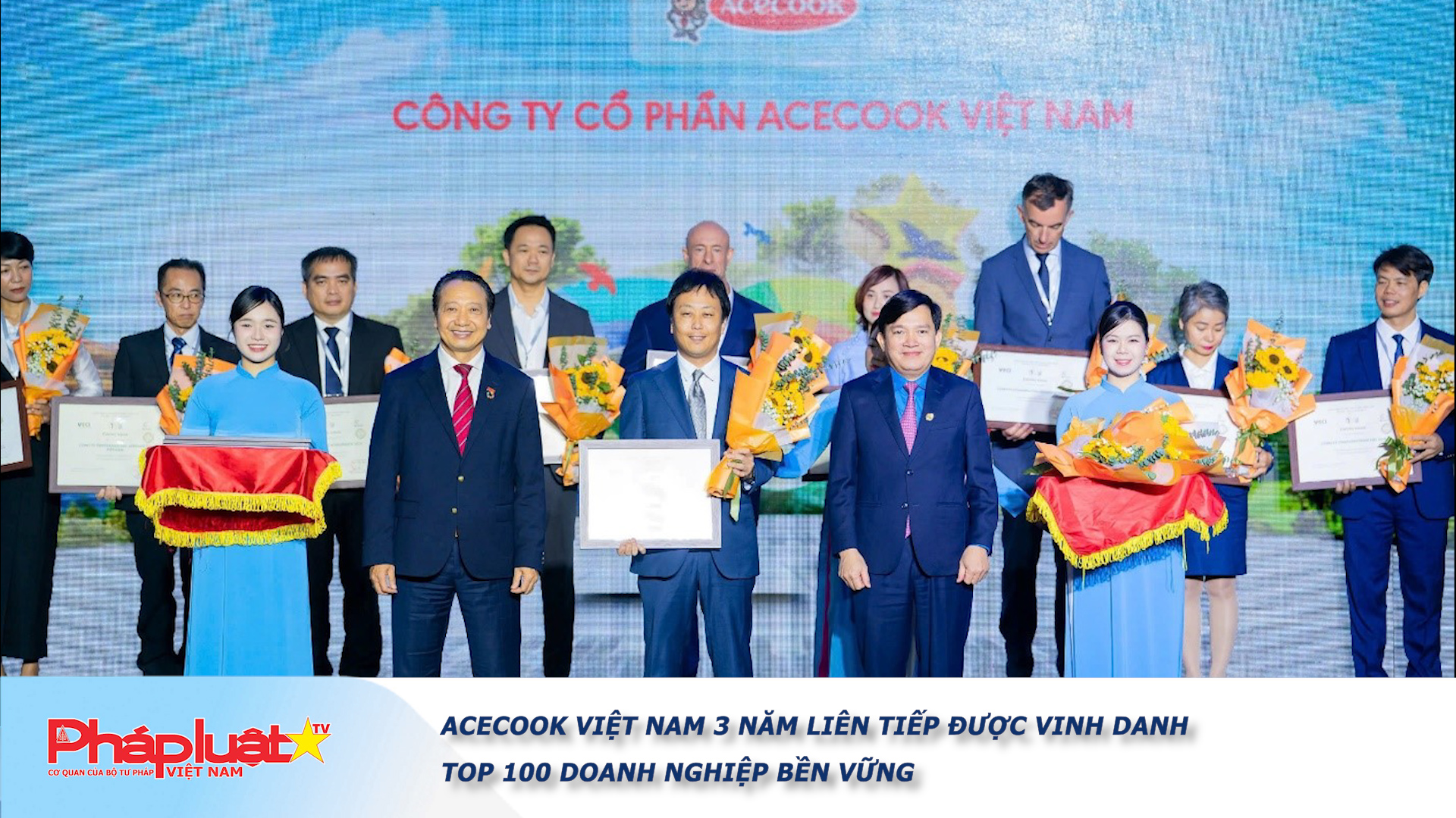 Acecook Việt Nam 3 năm liên tiếp được vinh danh Top 100 doanh nghiệp bền vững

