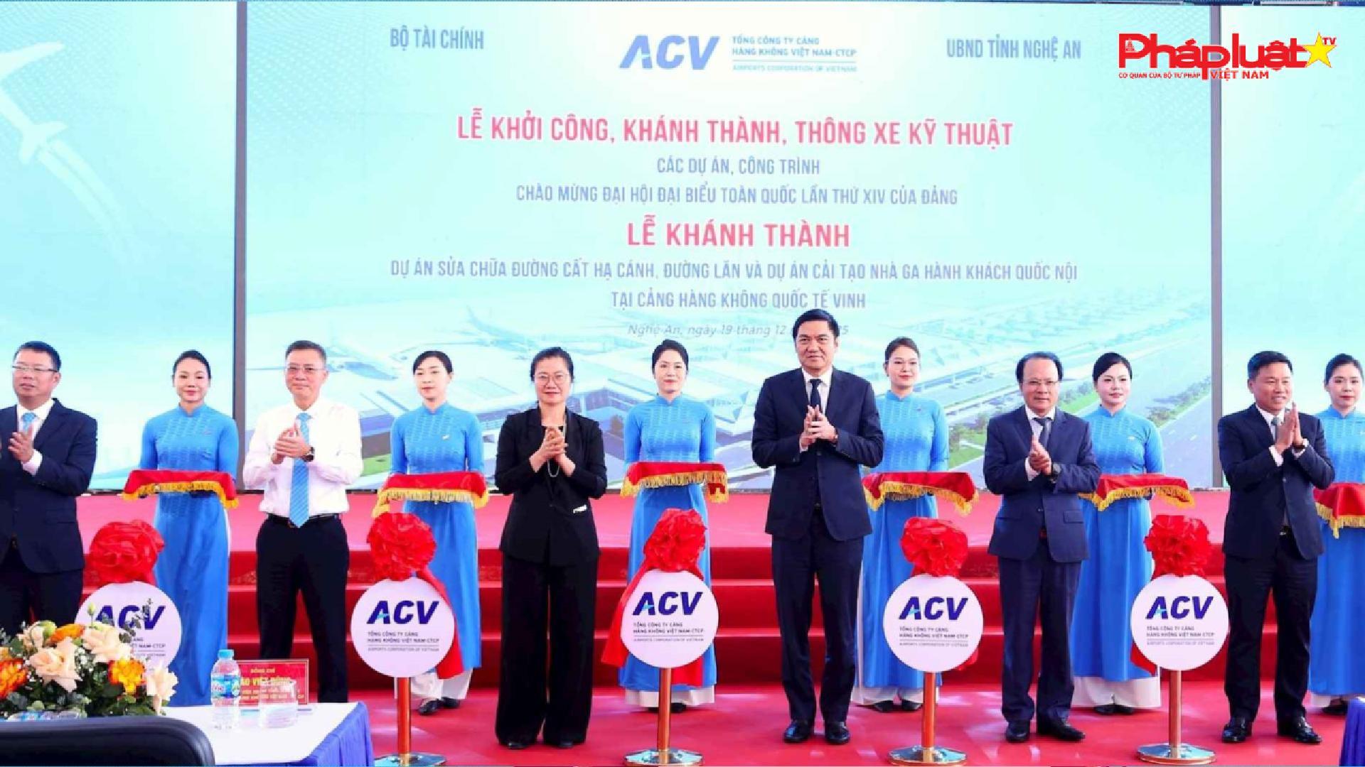 Sân bay Vinh chính thức hoạt động trở lại sau thời gian nâng cấp, cải tạo