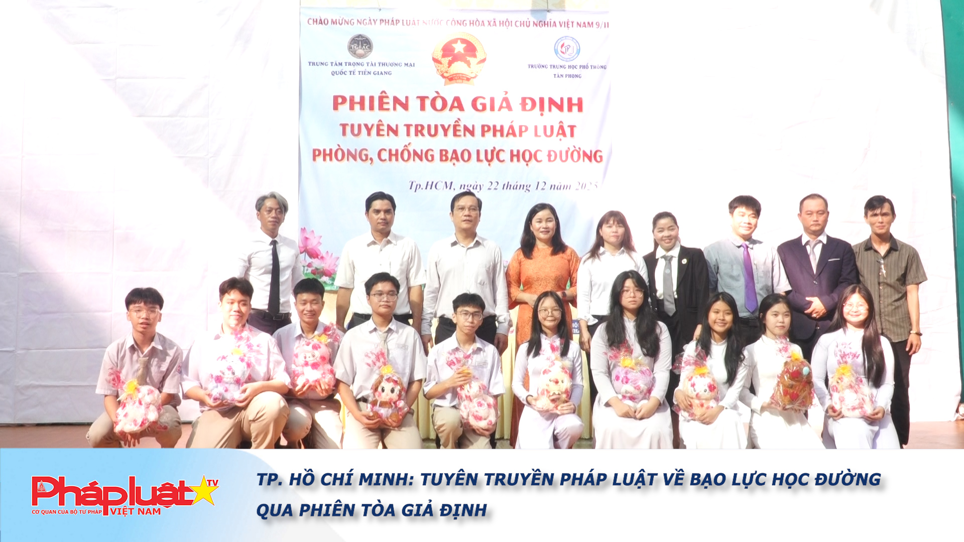 TP. Hồ Chí Minh: Tuyên truyền pháp luật về bạo lực học đường qua phiên tòa giả định
