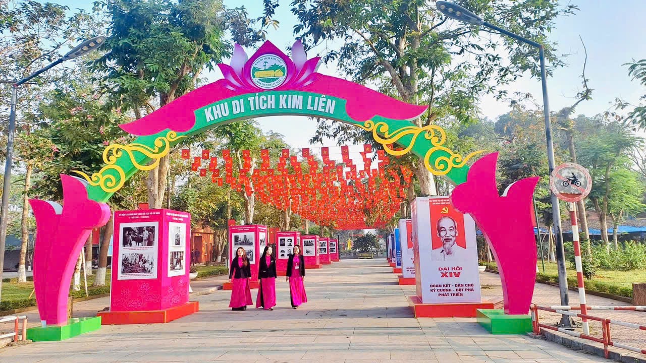 Khu di tích quốc gia đặc biệt Kim Liên rực rỡ trước thềm năm mới 2026