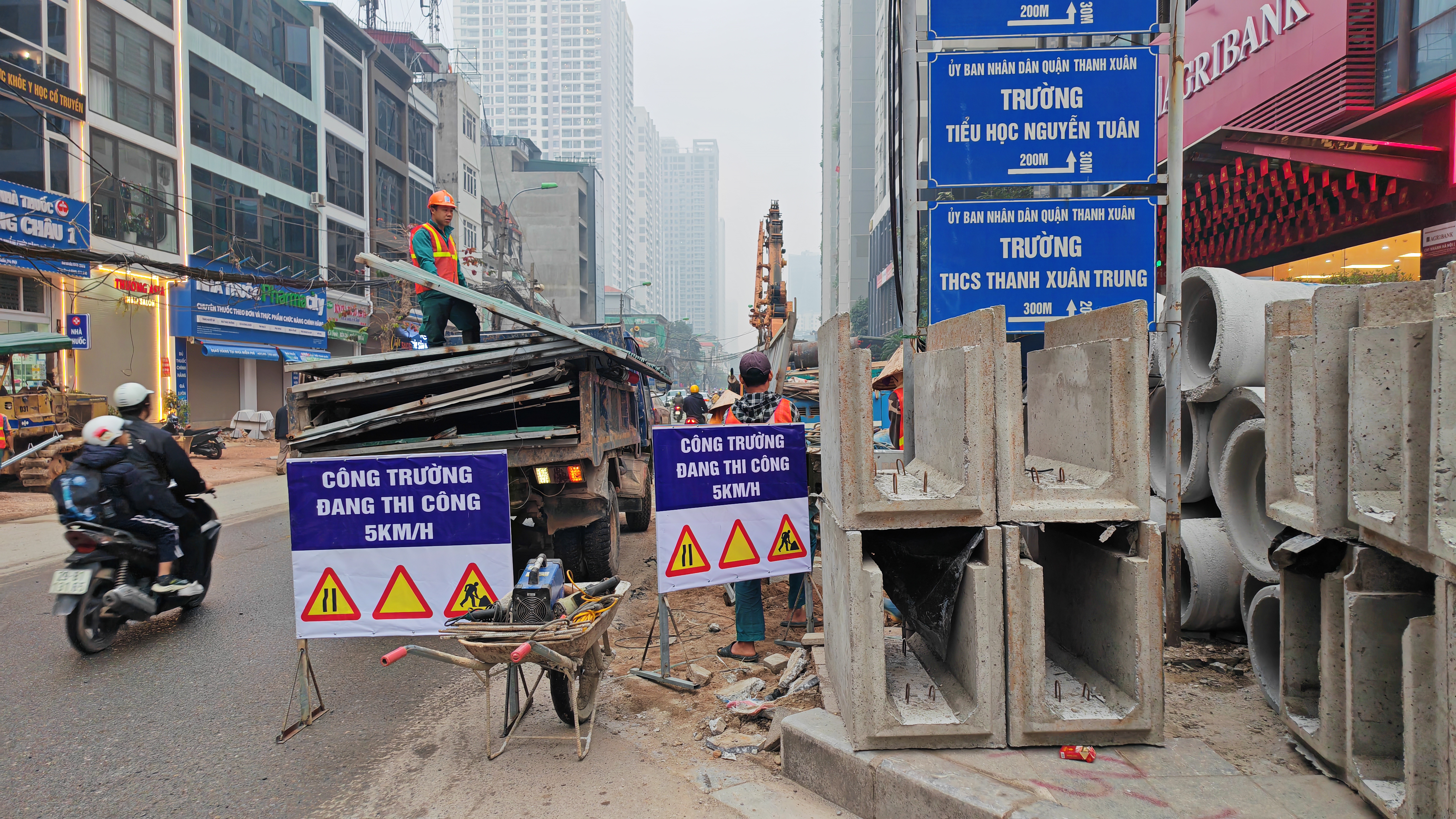 Đường Nguyễn Tuân chưa thể về đích, còn vướng giải phóng mặt bằng