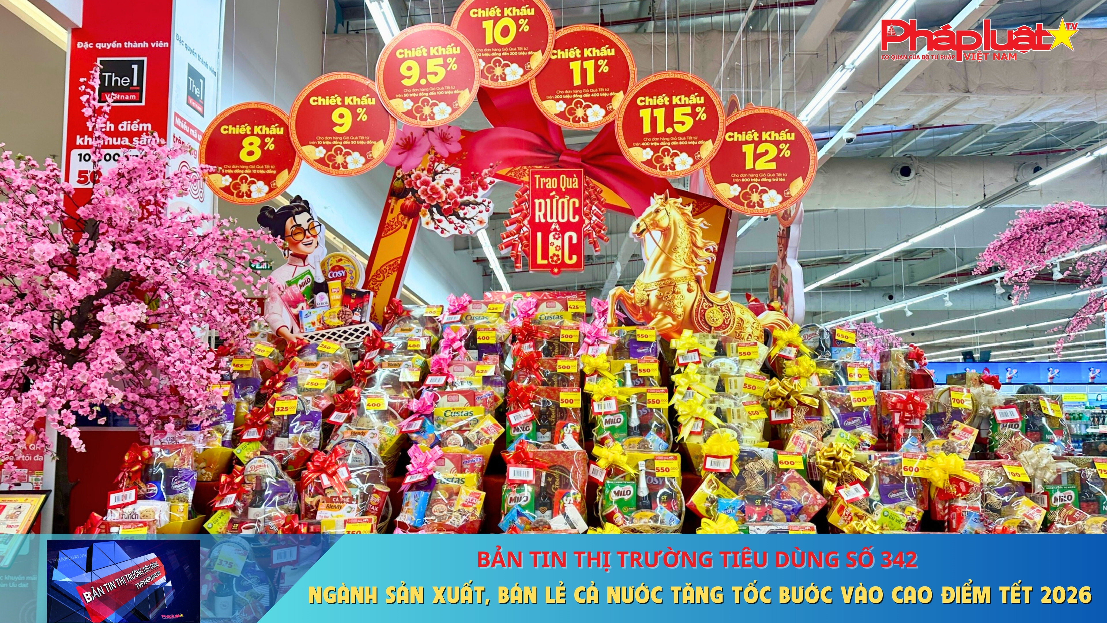 Bản tin Thị trường Tiêu dùng số 342: Ngành sản xuất, bán lẻ cả nước tăng tốc bước vào cao điểm Tết 2026