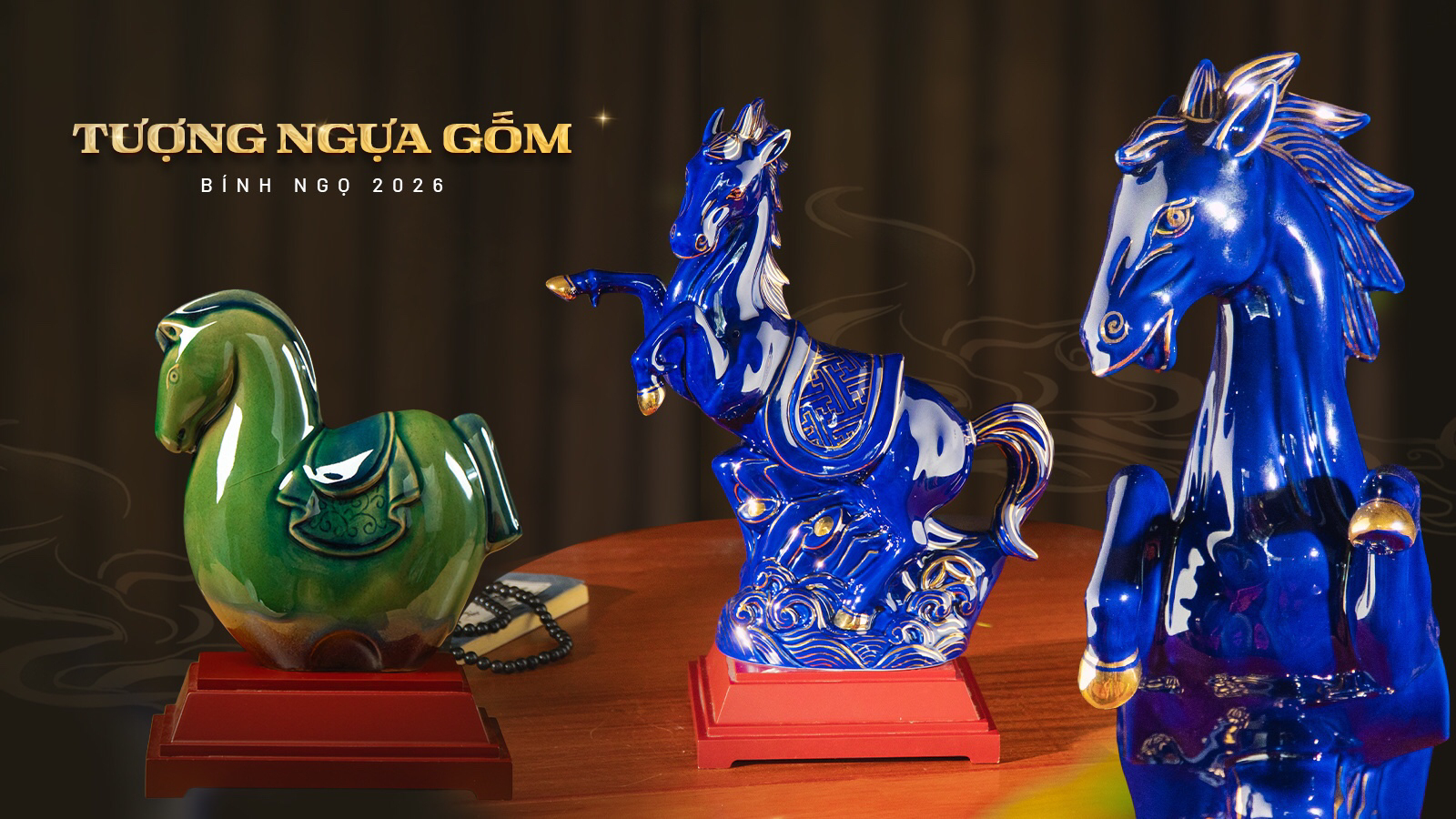 Ngựa Việt trên gốm sứ: Huyền thoại, nghệ thuật và may mắn năm Bính Ngọ
