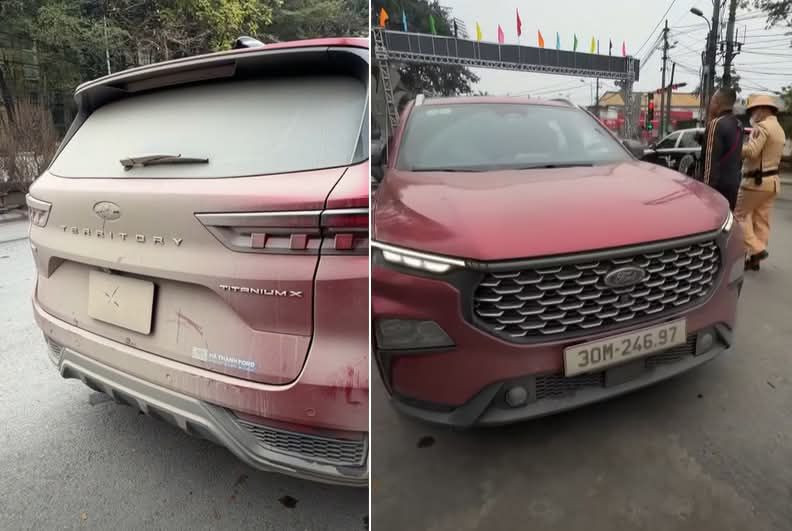 Tranh cãi tình huống chủ xe Ford kêu bị phạt 22 triệu vì để bụi bẩn che biển số