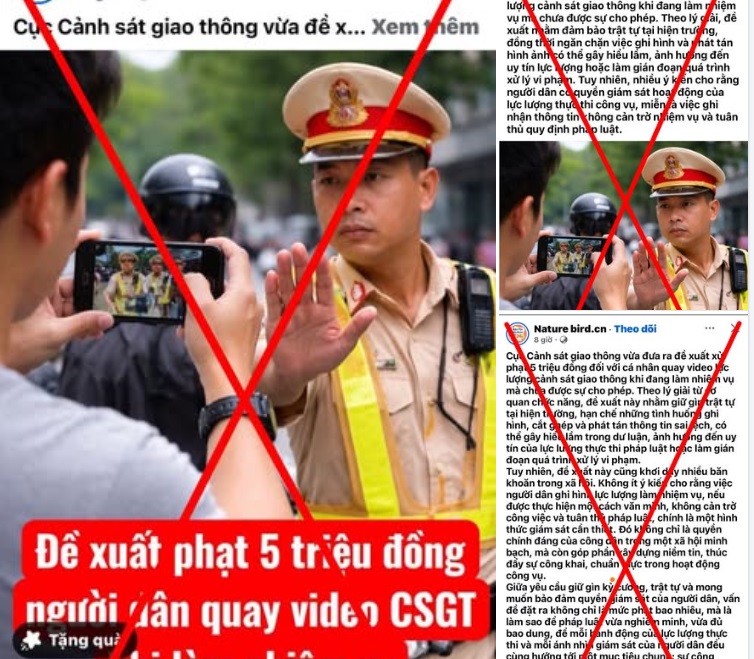 Thực hư thông tin phạt 5 triệu đồng khi quay video CSGT